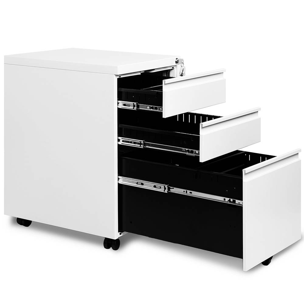Filing Pedestal Cabinet File Office Home 3 Drawers ...