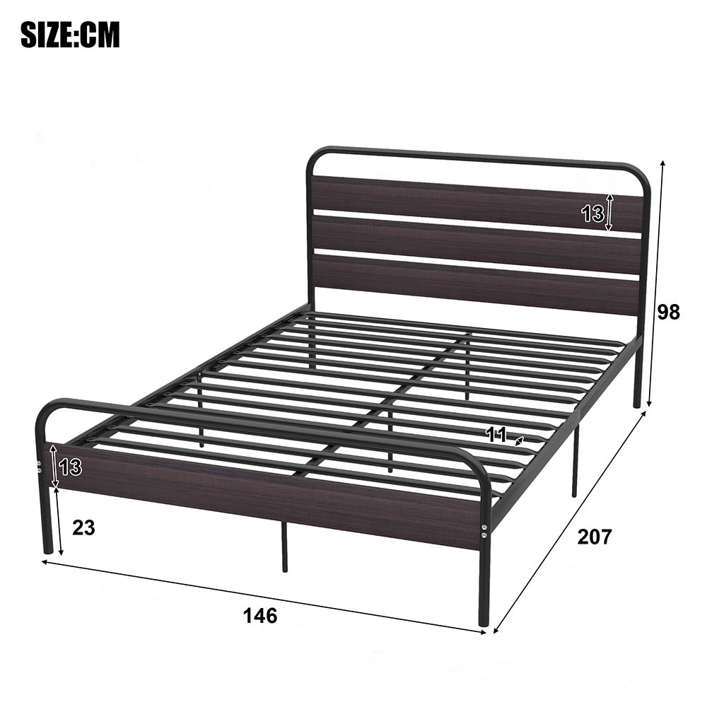 Doppelbett Holzbett Metallbett Bettgestell Bettrahmen mit Stauraum