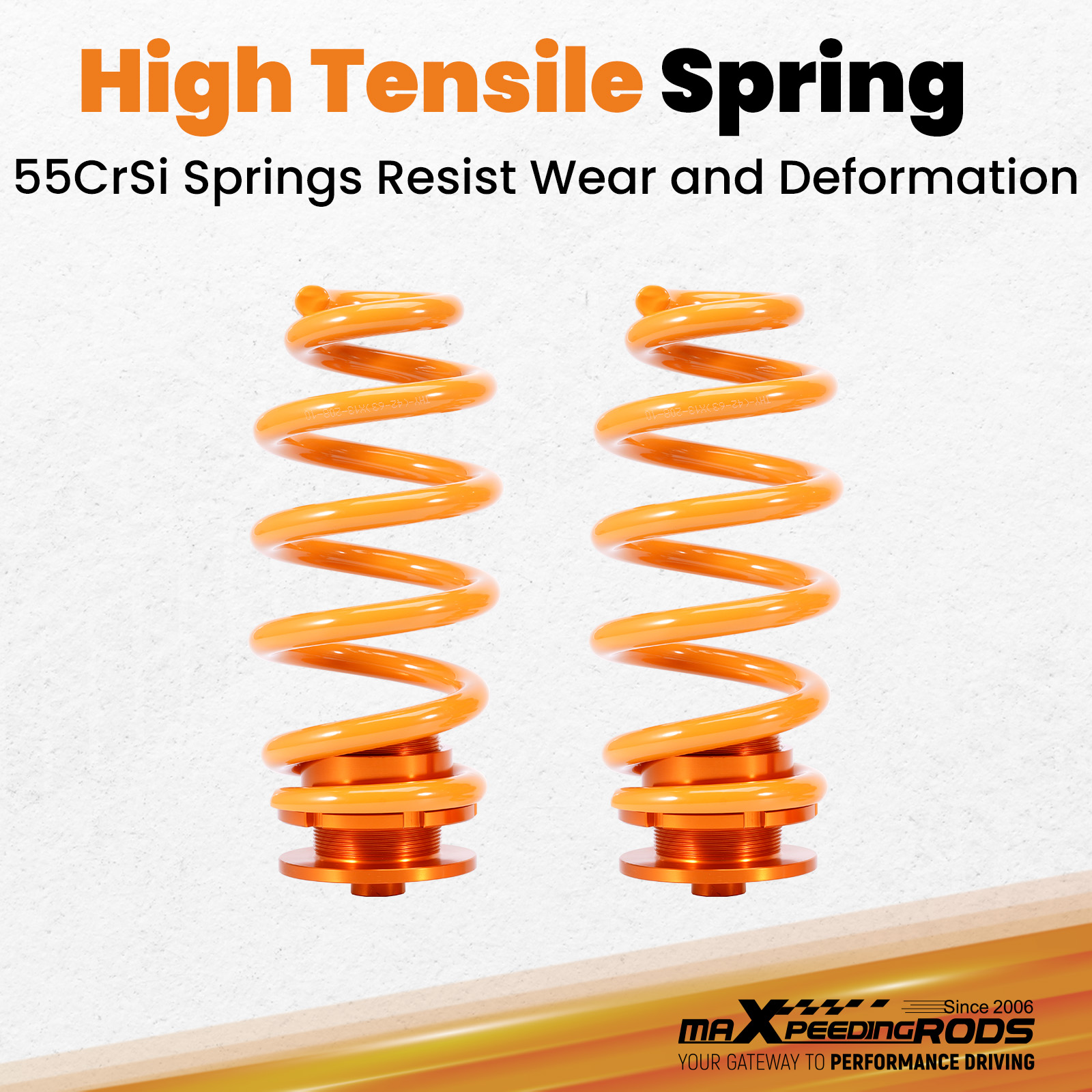 Powder coated springs