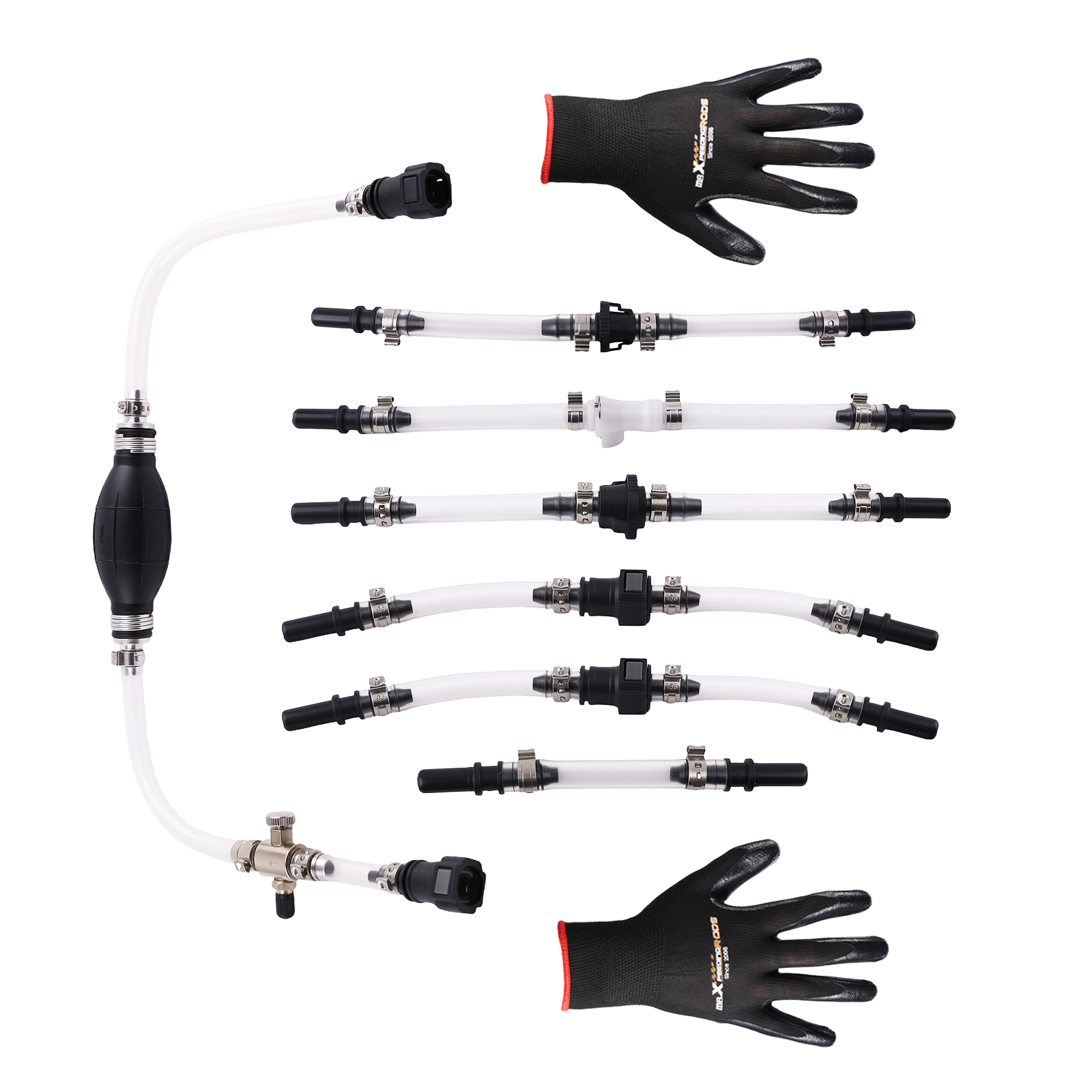 Fuel Line Kit Set for Renault Ford PSA Clear Pipe Diesel Bleeding Priming Tool