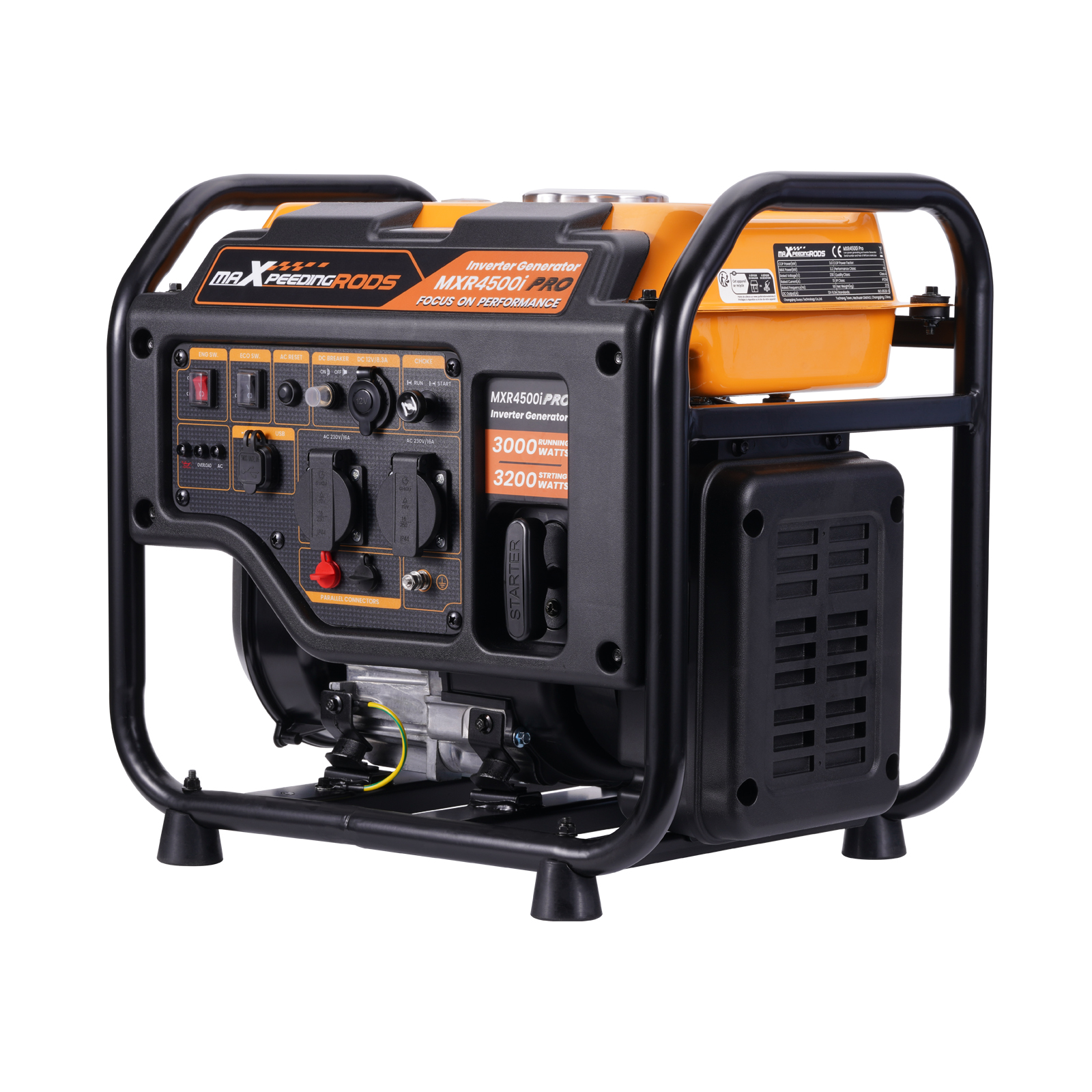 Groupe électrogène à l'essence 3,2KW 230V Générateur Inverter for Garage