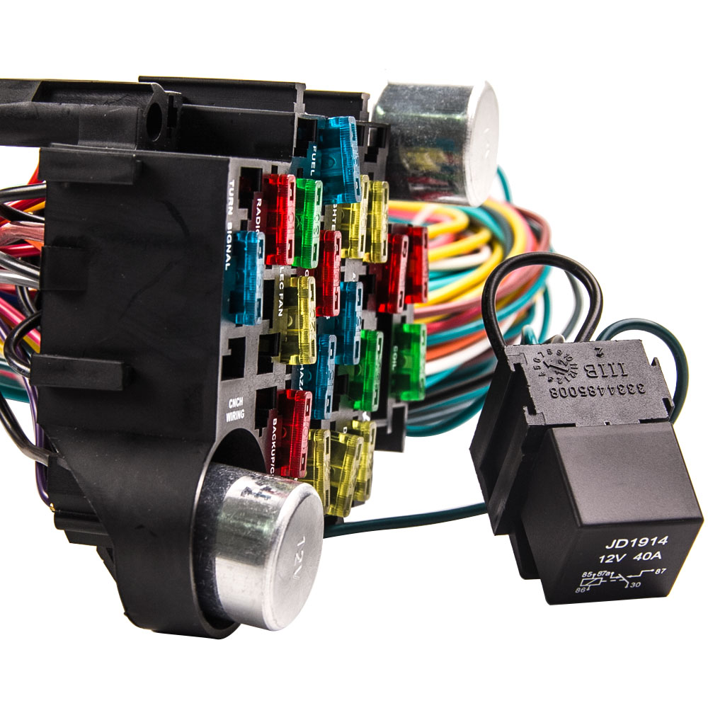 Faisceau De Câbles 21 Circuits 17 Fusibles Universal for Chevy Ford