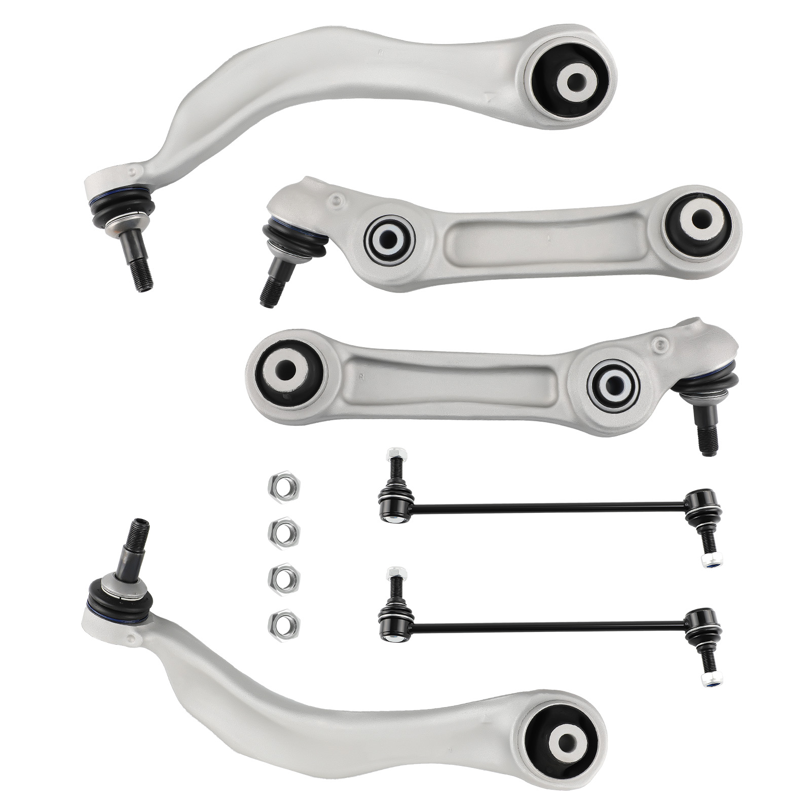 6X FRONT LOWER UPPER CONTROL ARMS FOR BMW 5/6-SERIES F10 F11 F07 F18 F06 F12 F13