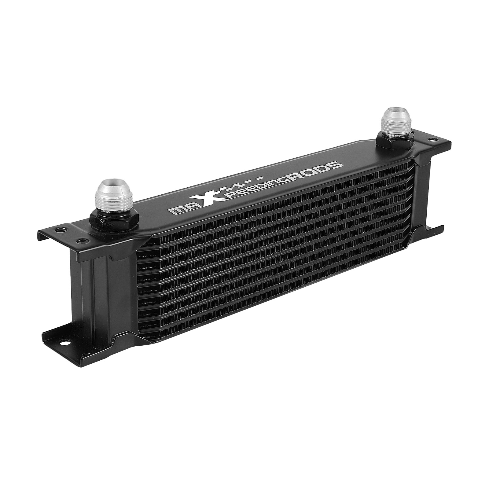 Kit Refroidisseur Huile 10 Rangées Universel Aluminium AN10 Support Montage