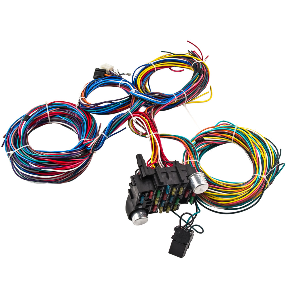 Faisceau De Câbles 21 Circuits 17 Fusibles Universal for Chevy Ford