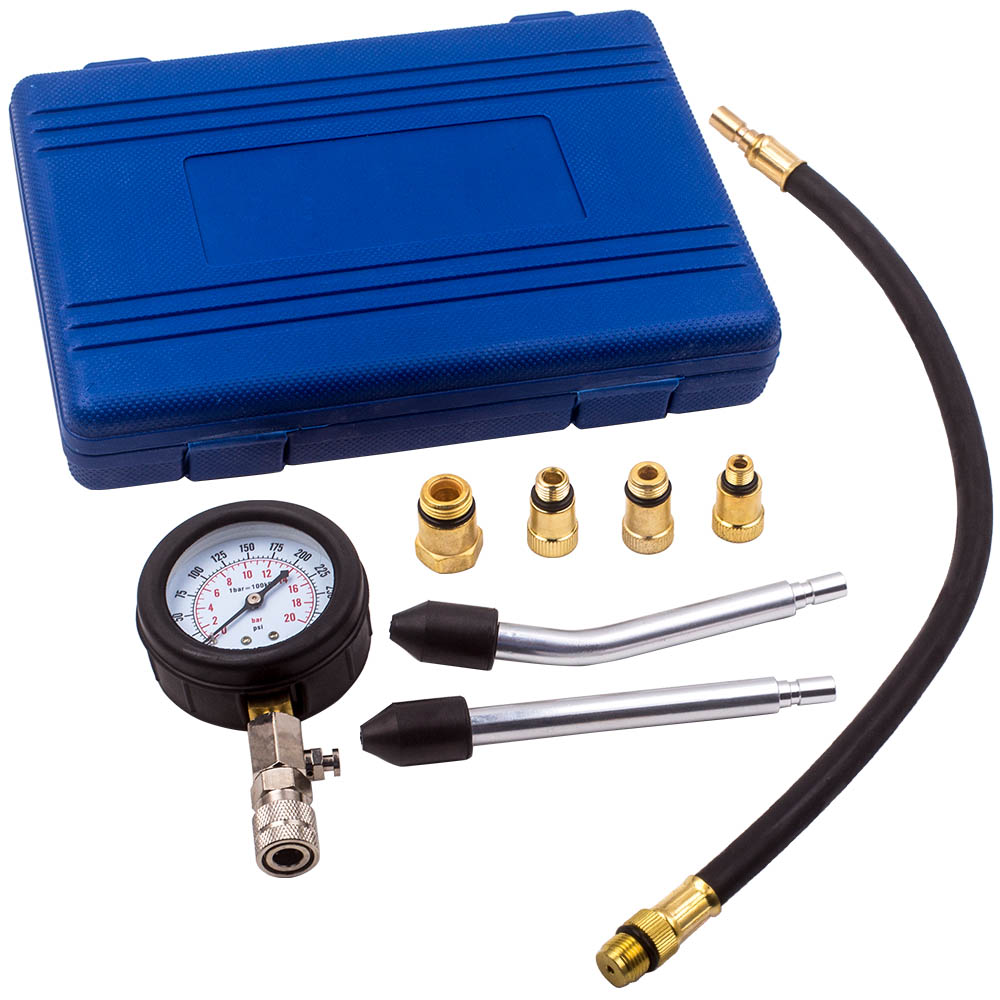 Cylinder Pressure Kit Testeur de cylindre de moteur à essence 0-300 PSI