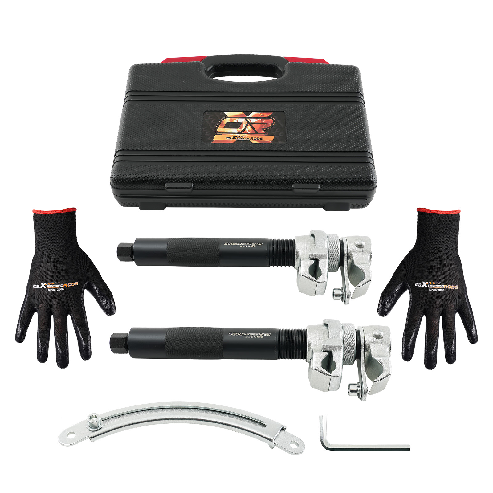 Coil Spring Compressor Hook Strut Clamp Suspension Car Auto Tool Set 4pcs