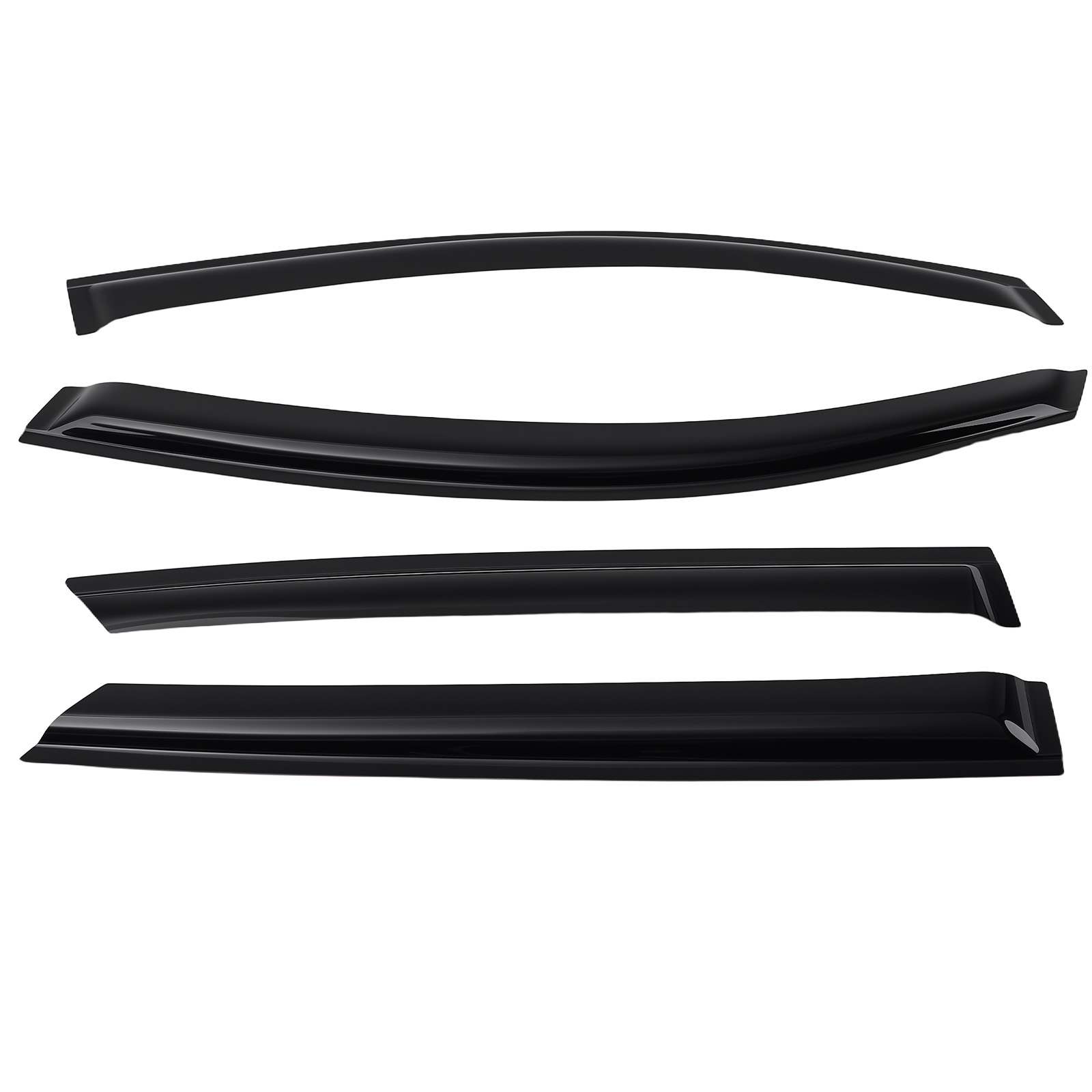 Front Rear Wind Deflectors for Toyota C-HR 2016-2023 Window Rain Guards 4pc Set