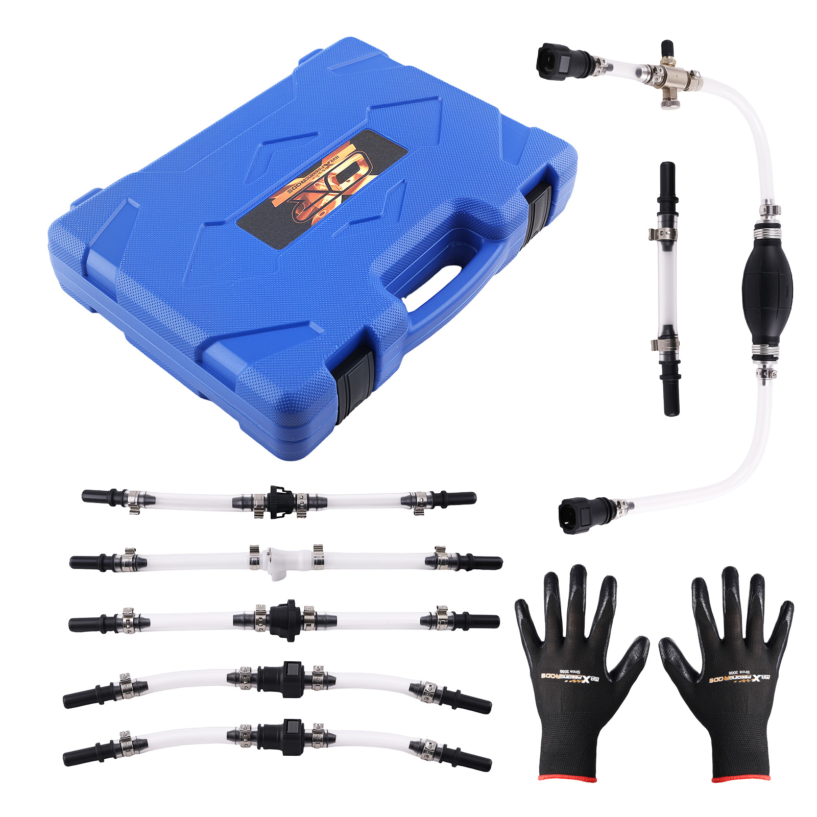 Fuel Line Kit Set for Renault Ford PSA Clear Pipe Diesel Bleeding Priming Tool