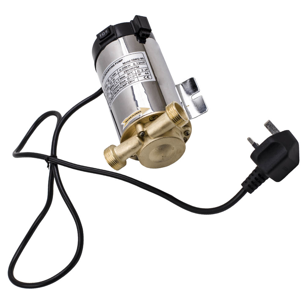 90W 50HZ Water Booster Mains Pressure Shower Pump Electric Home Boost