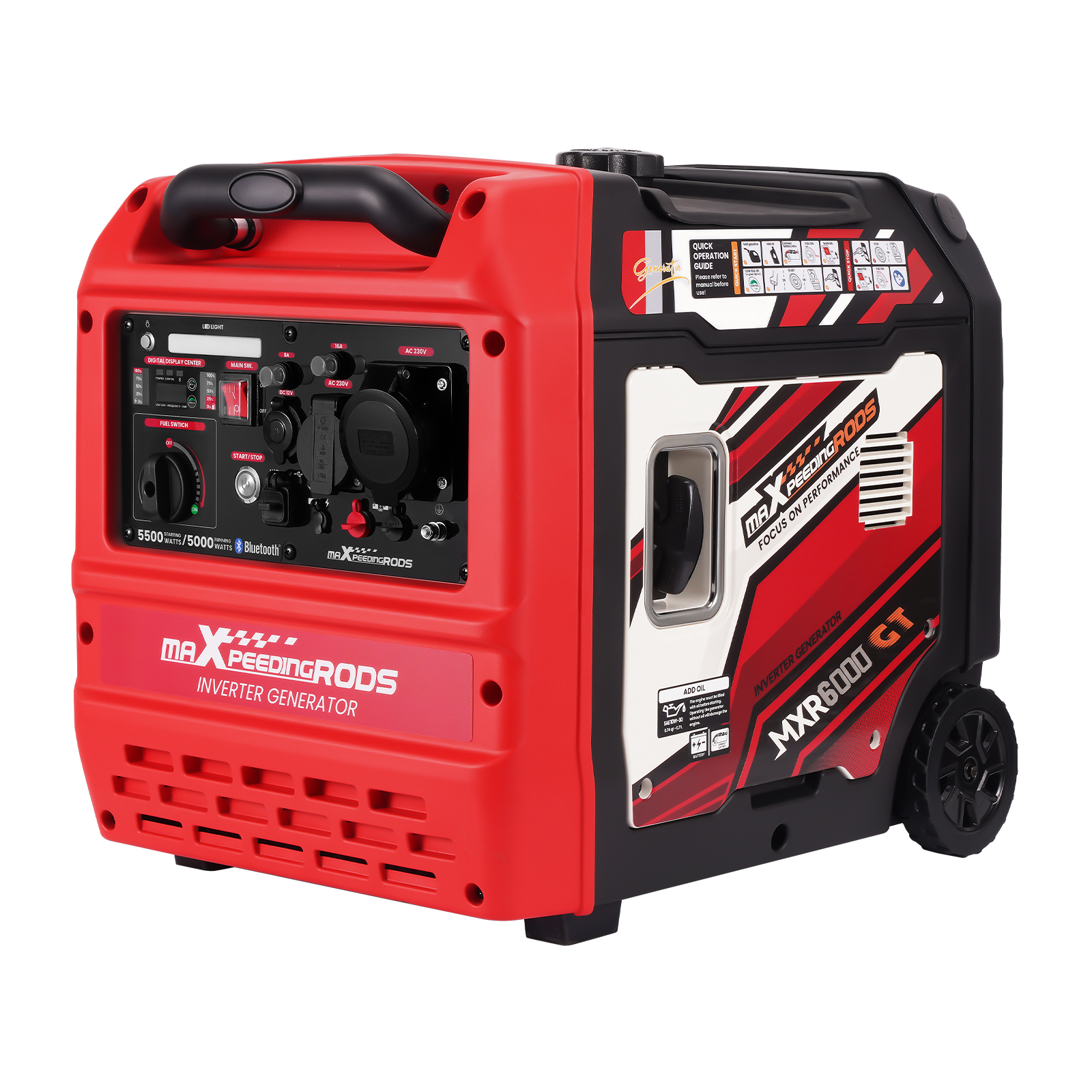 Générateur Inverter 5.5KW 230V à essence Groupes électrogènes for camping car