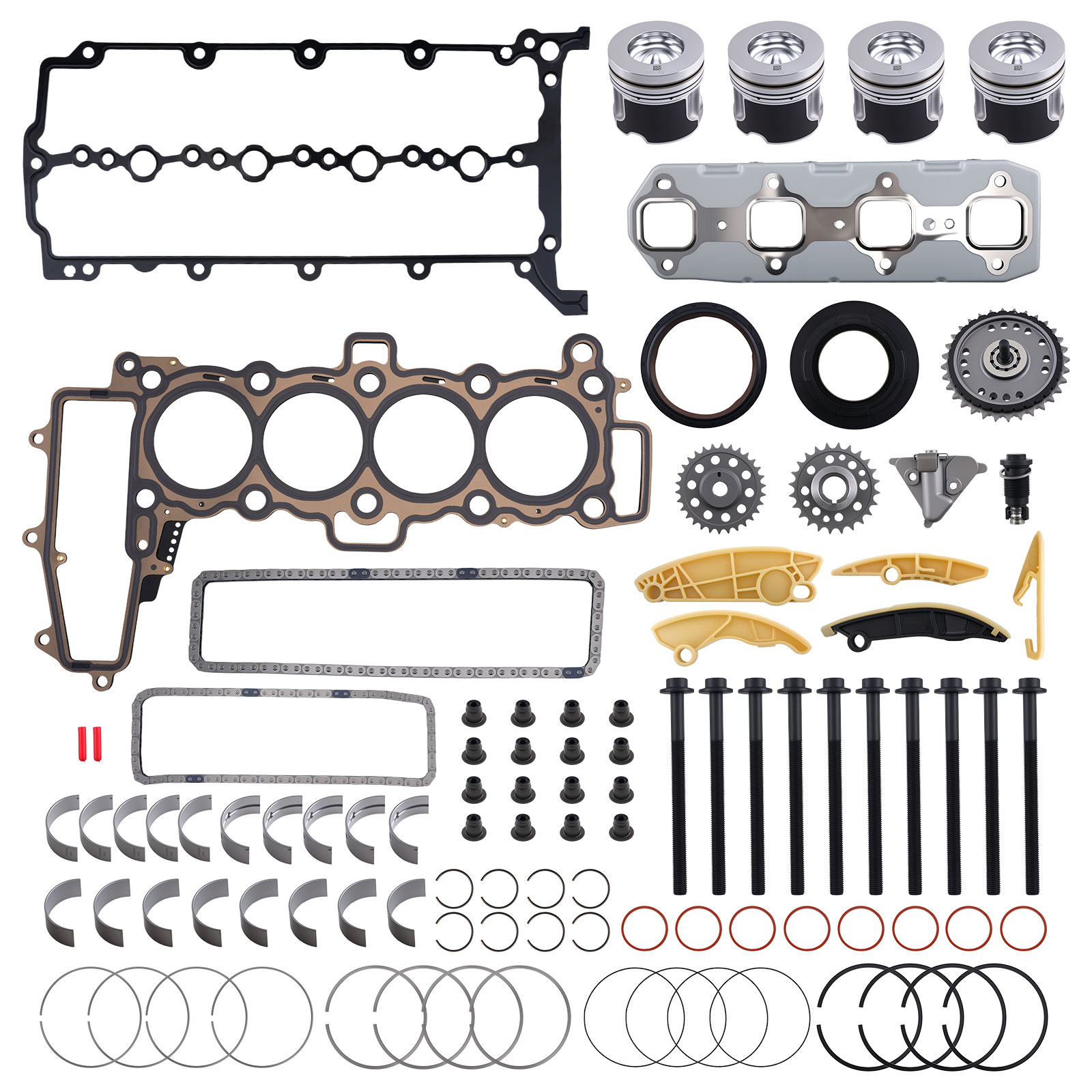 Engine Rebuild Kit for Jaguar E-Pace/F-Pace/XE/XF 2.0L Diesel 204DTD/204DTA