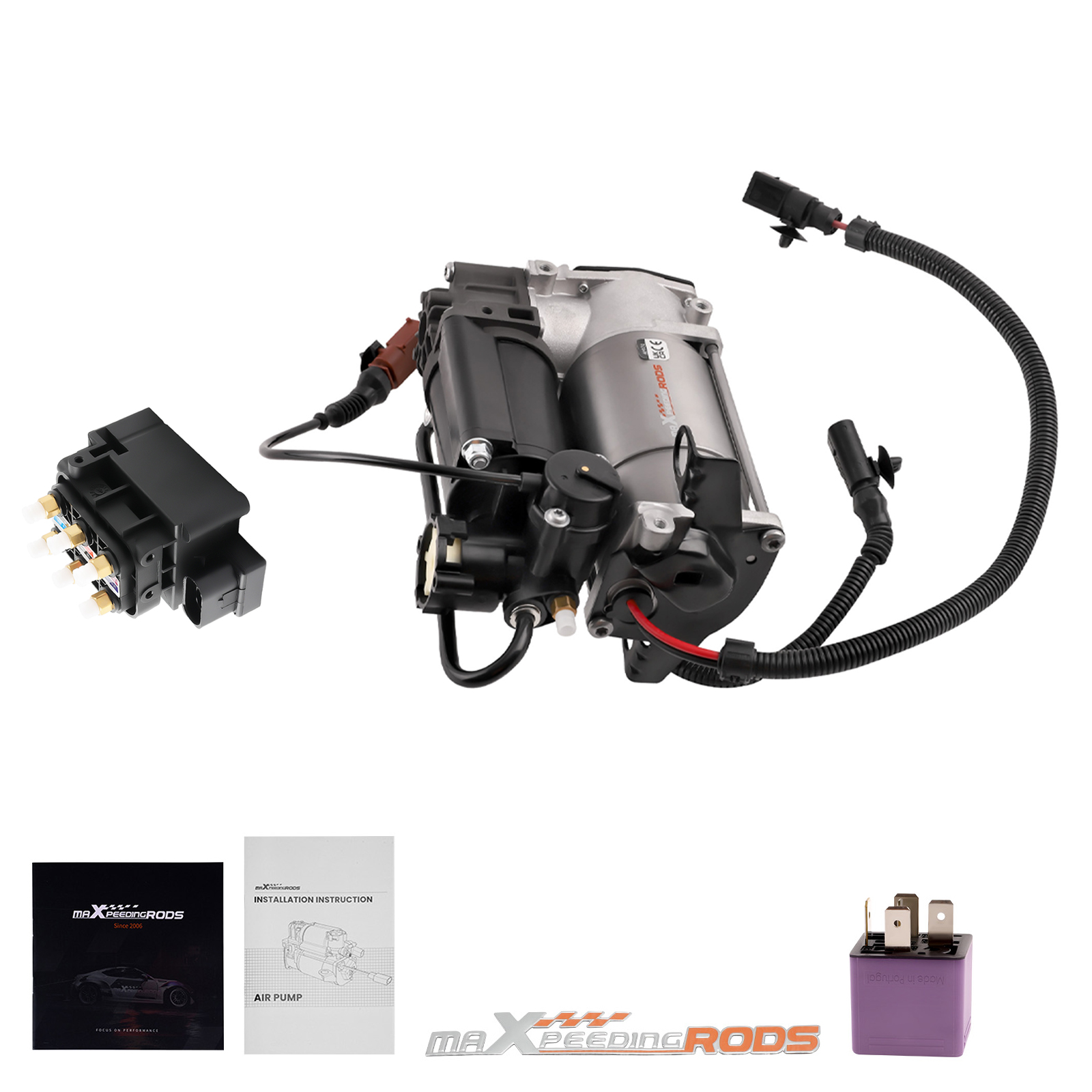Bloc de valve de compresseur de suspension d'air for Audi A8 S8 D3 4E 2002-2010