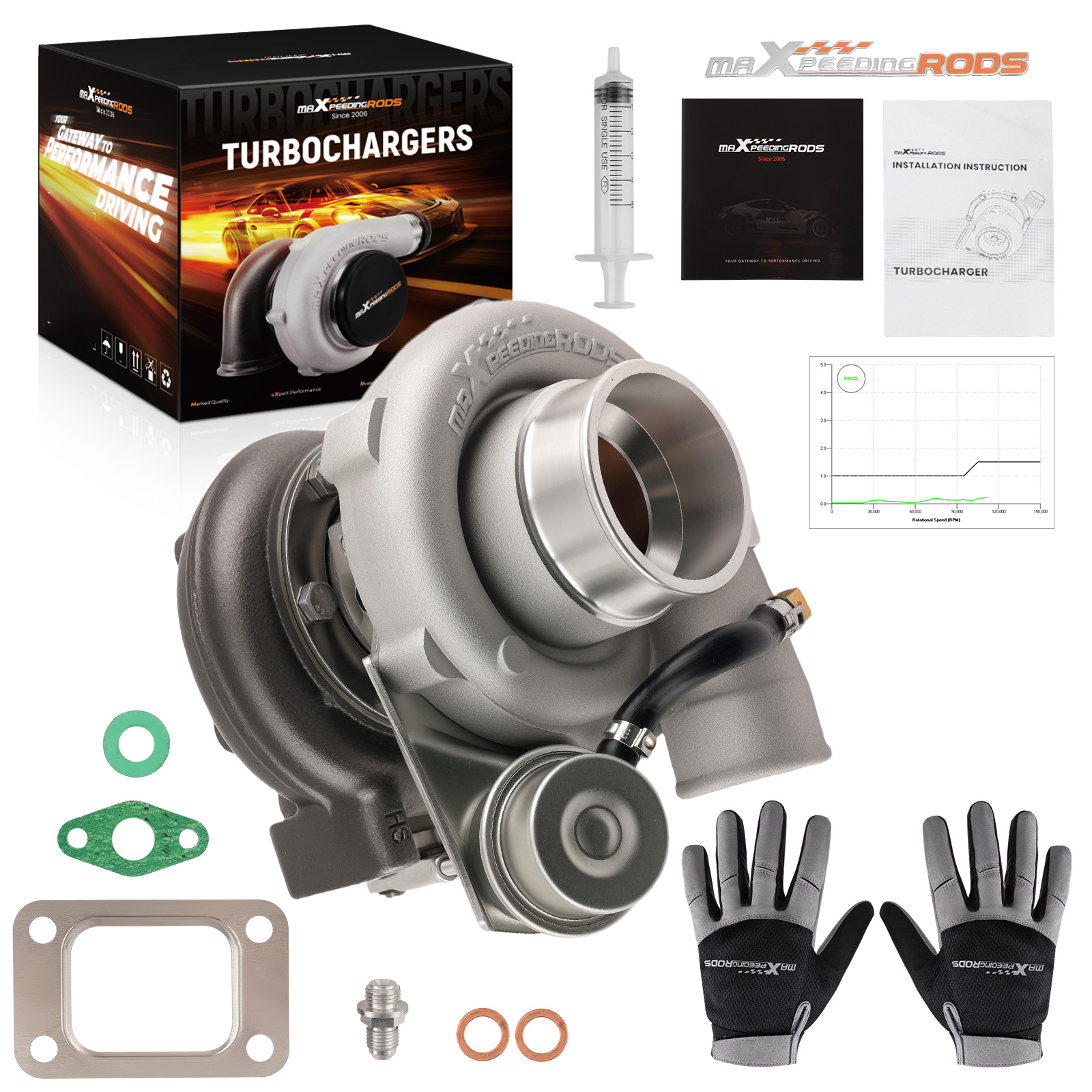 Upgraded Billet  GT28 GT2871 Universal T25 Turbo Ball Bearing Turbine Trim 76.3