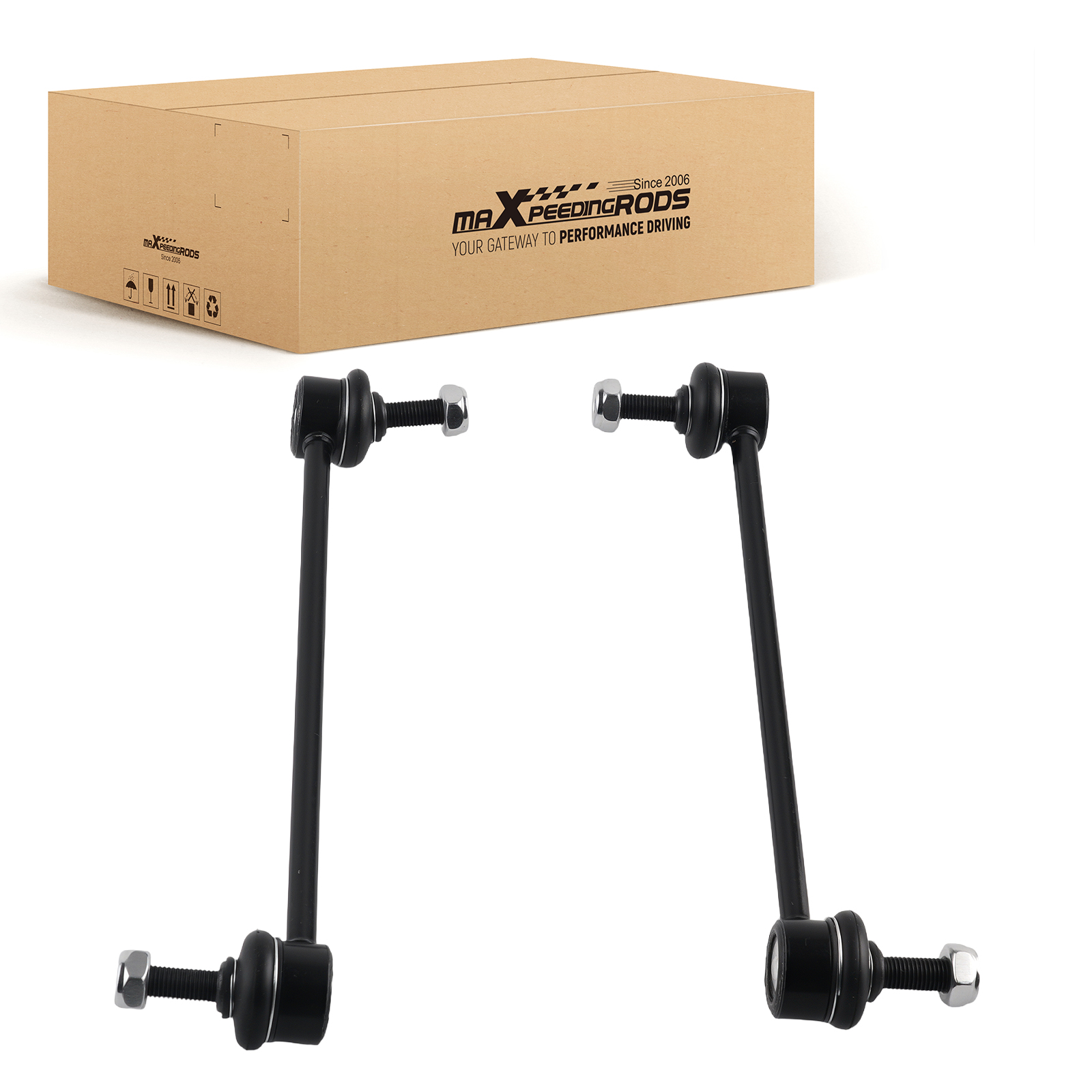 PAIR FRONT ANTI ROLL BAR DROP LINK SWAY BAR FOR NISSAN MICRA C+C III K12 RENAULT