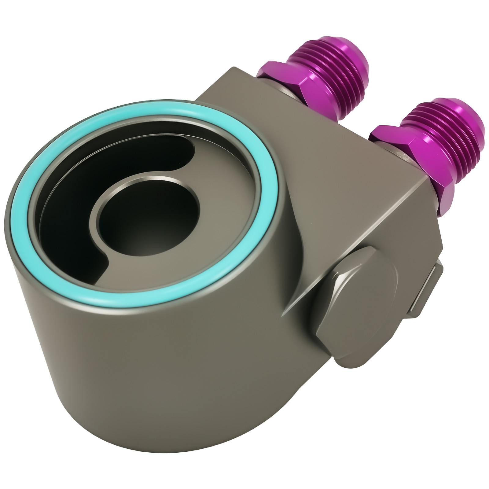 Aluminum Oil Cooler Filter Adapter AN10 for Honda Civic Gen10 FC1 FK7 Purple