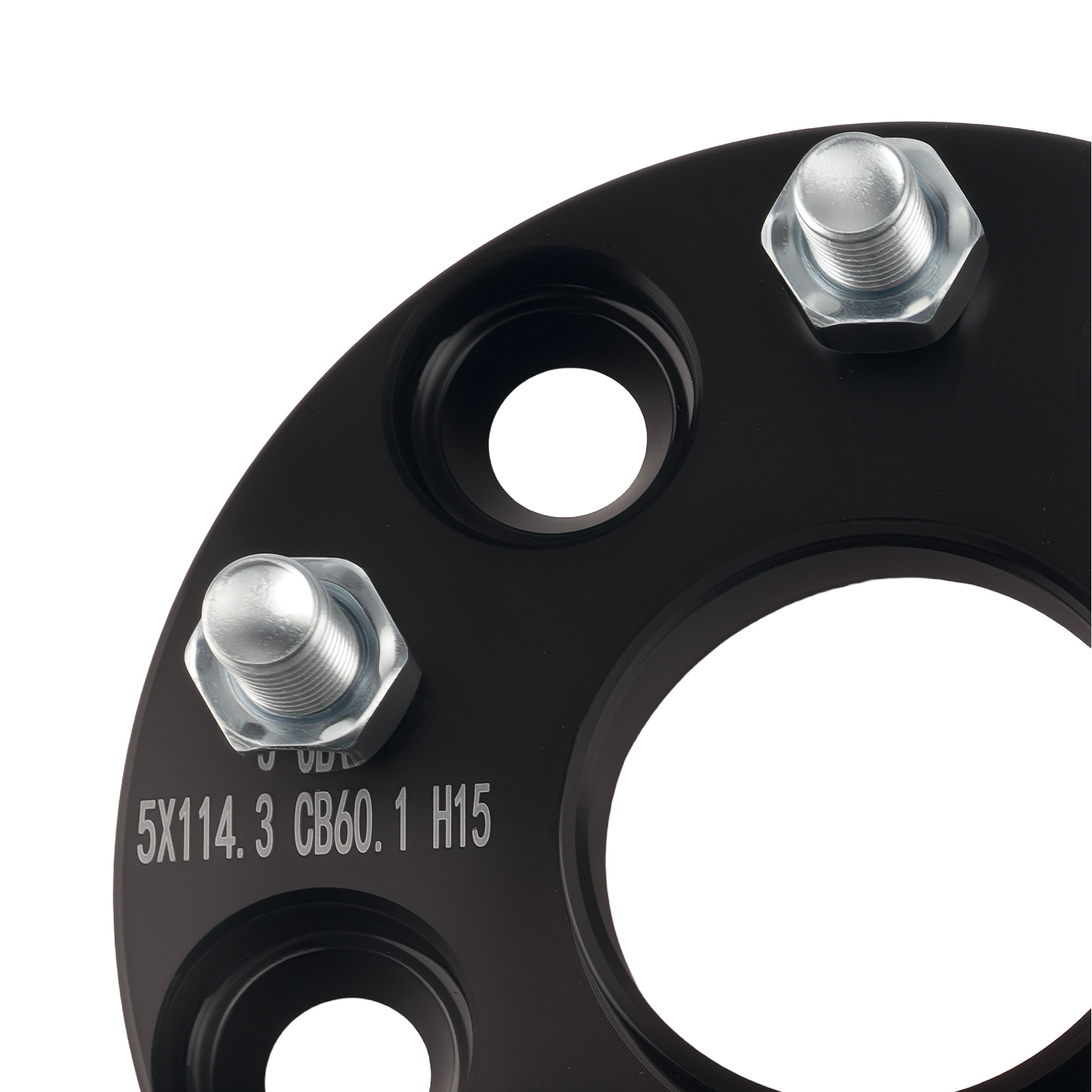 15mm Black Wheel Spacers for Toyota RAV4 1995-2006 5x114.3 Hub Centric M12x1.5