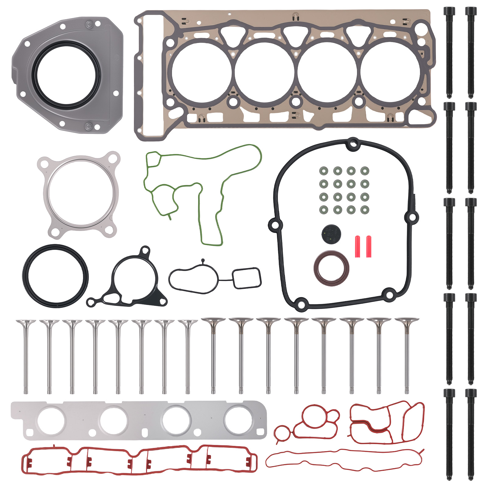 Head Gasket Bolts Set for Audi VW Jetta Skoda Seat 1.8 2.0 TSI TFSI 06J103383D