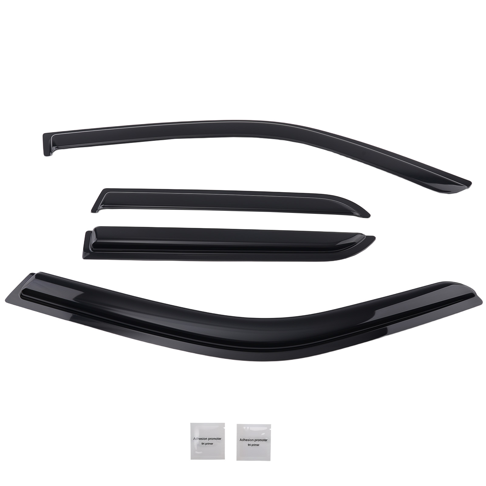 Rain Guards for Ford Kuga 2008-2012 Outside Mount Black  Front Rear 4-Piece Set