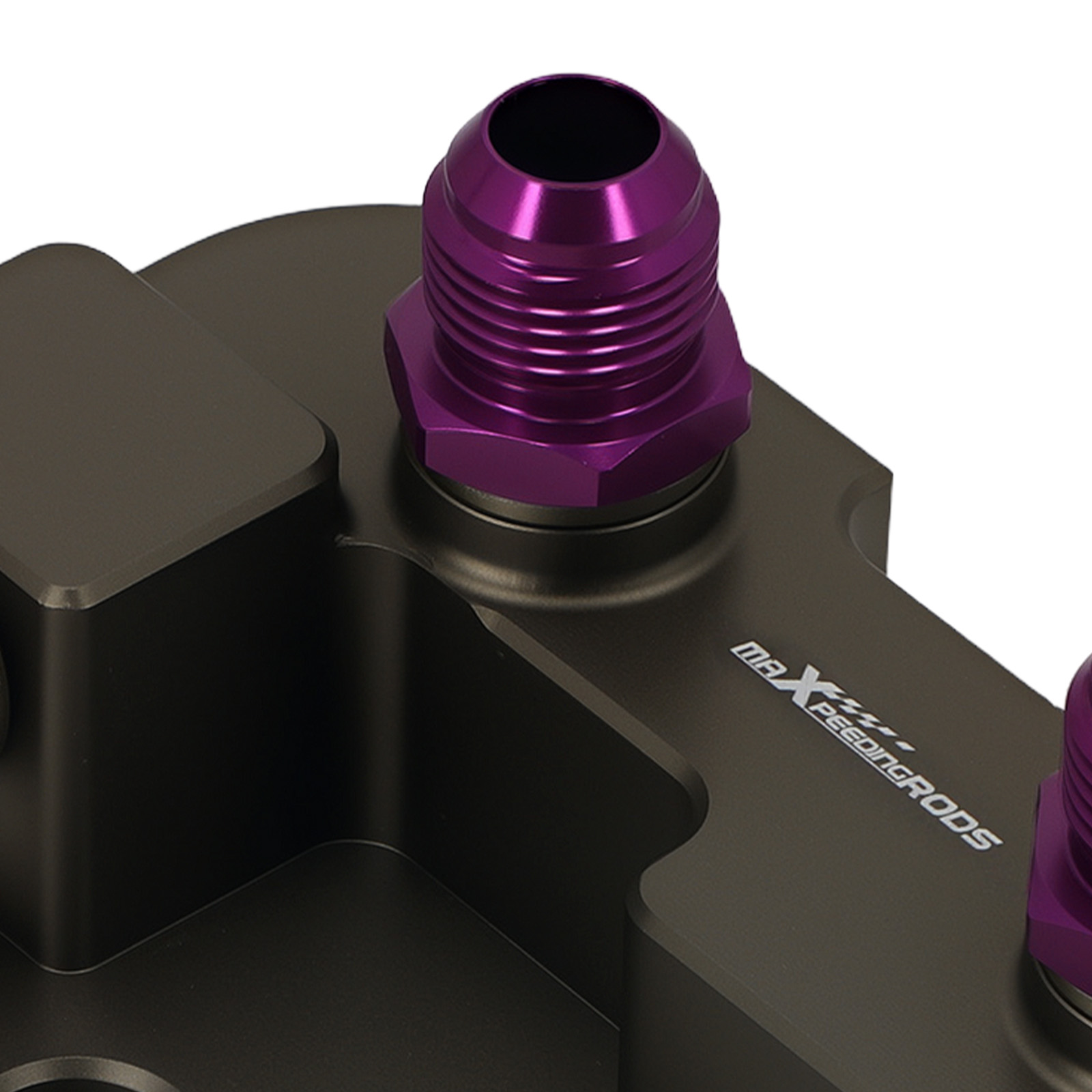 AN10 Oil Cooler Sandwich Adapter for BMW N20 N26 N52 N53 Thermostatic Purple