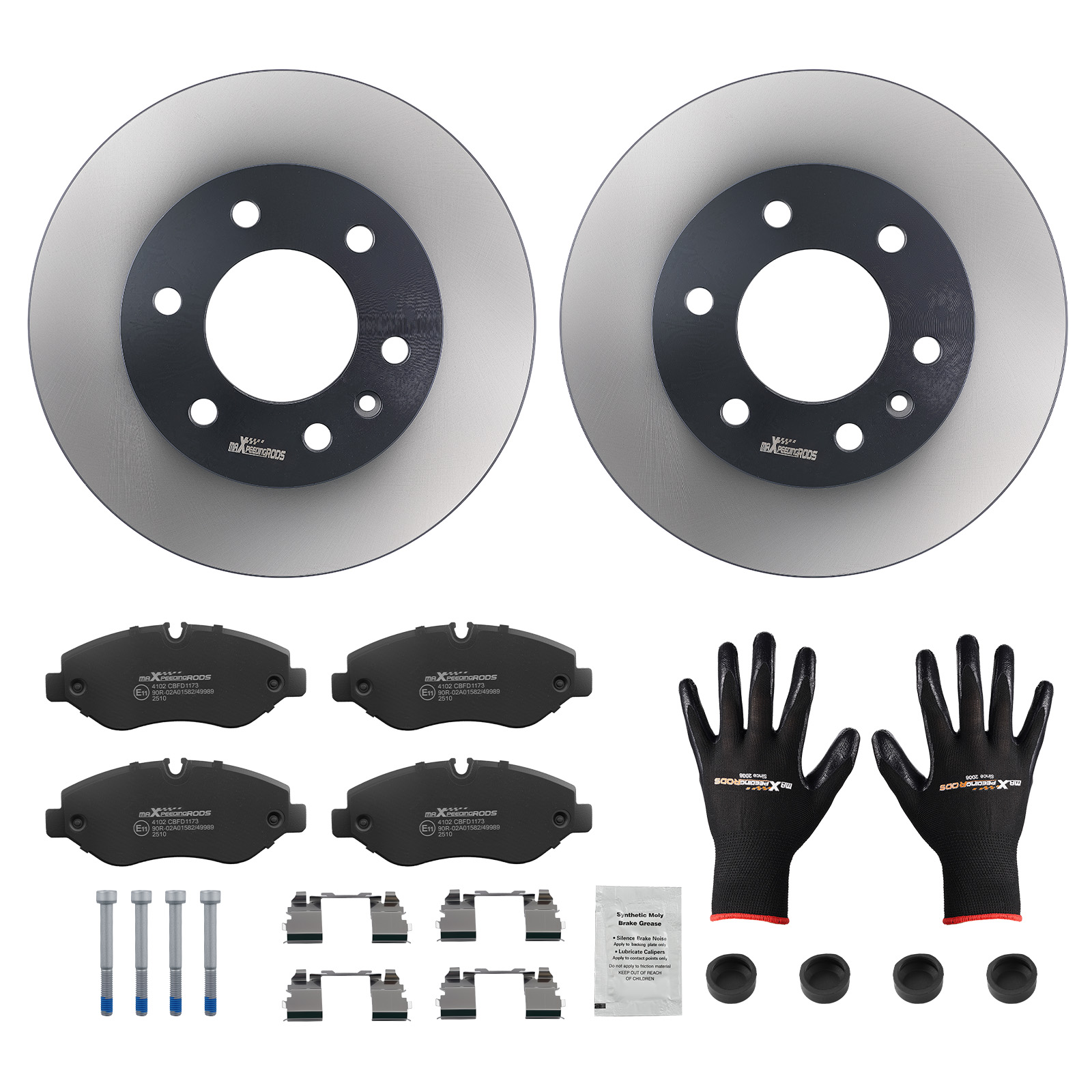 Brake Disc & Pad Set for Mercedes-Benz Sprinter 3-T 3.5-T Front 2006-2023
