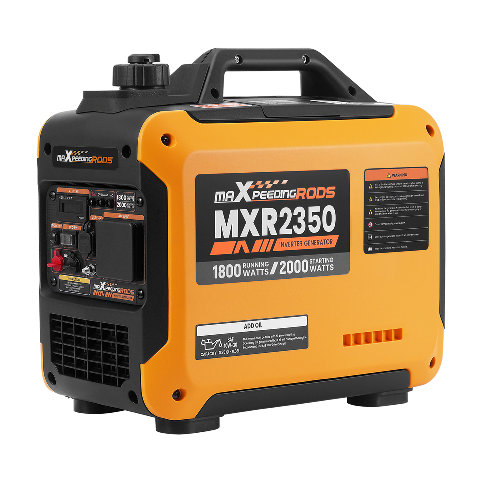 2000W Generator Petrol Inverter Portable Suitcase Silent 15KG Camping RV SUV