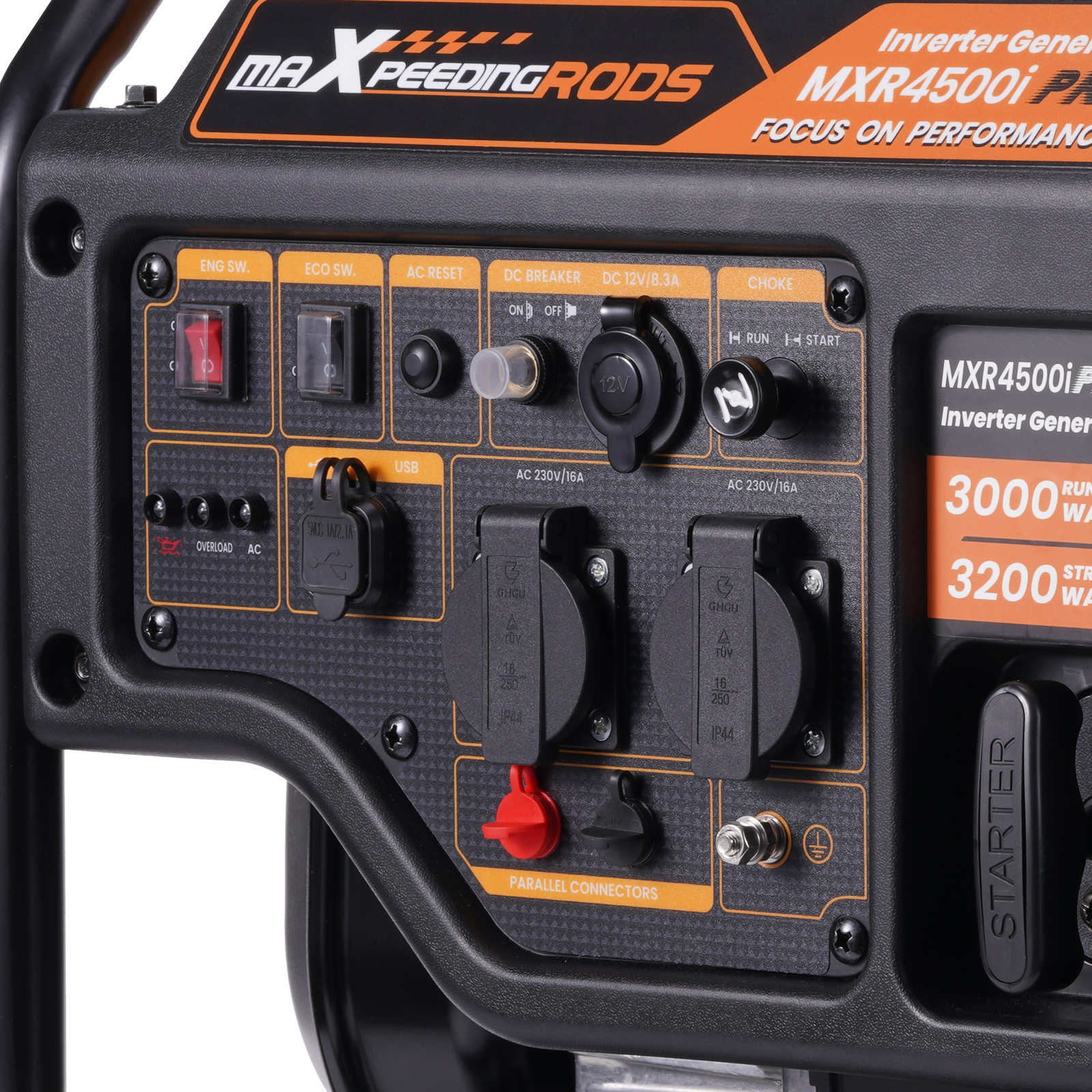 Groupe électrogène à l'essence 3,2KW 230V Générateur Inverter for Garage