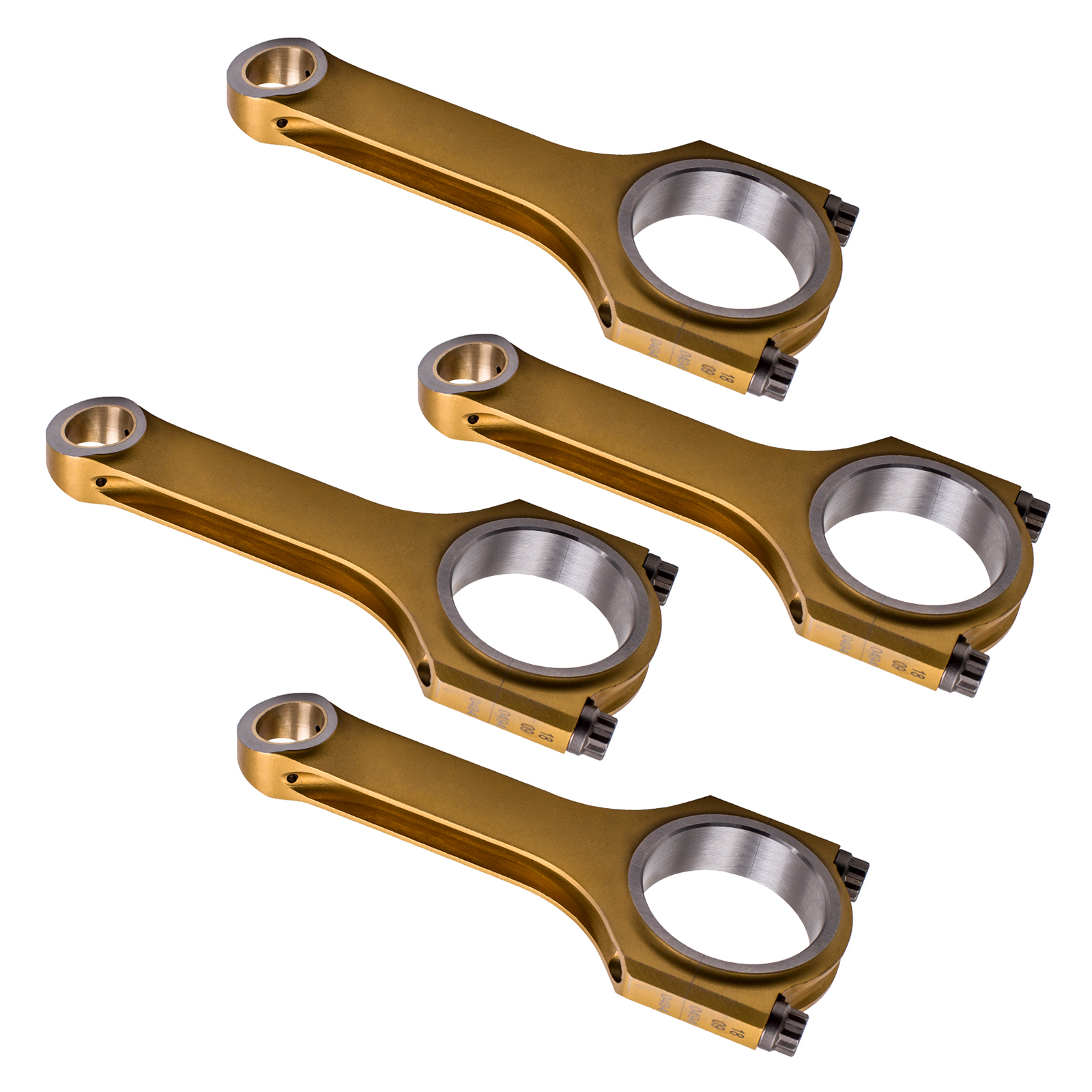 H-Beam Titanizing 4340 EN24 Connecting Rods + ARP Bolts for Peugeot 207 EP6CDTS