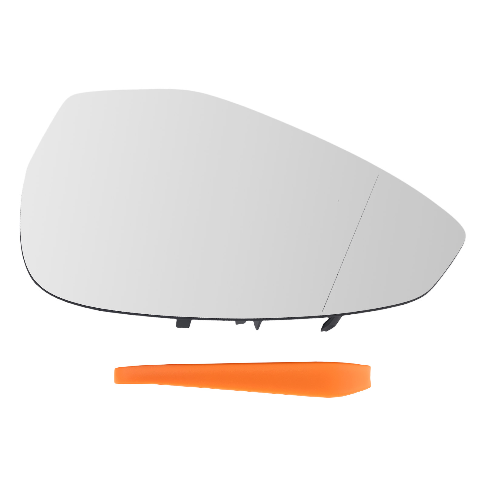Left Heated Mirror Glass for Audi A4 8W 2015-2025 Aspheric Wide Angle