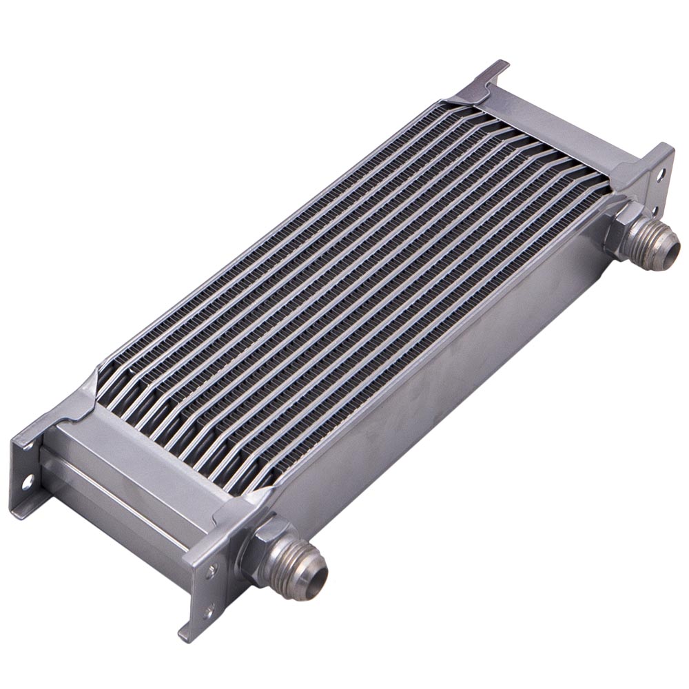 New Universal 13 Row Oil Cooler Oil Lines M20 Filter Adapter Kit Silver Engine