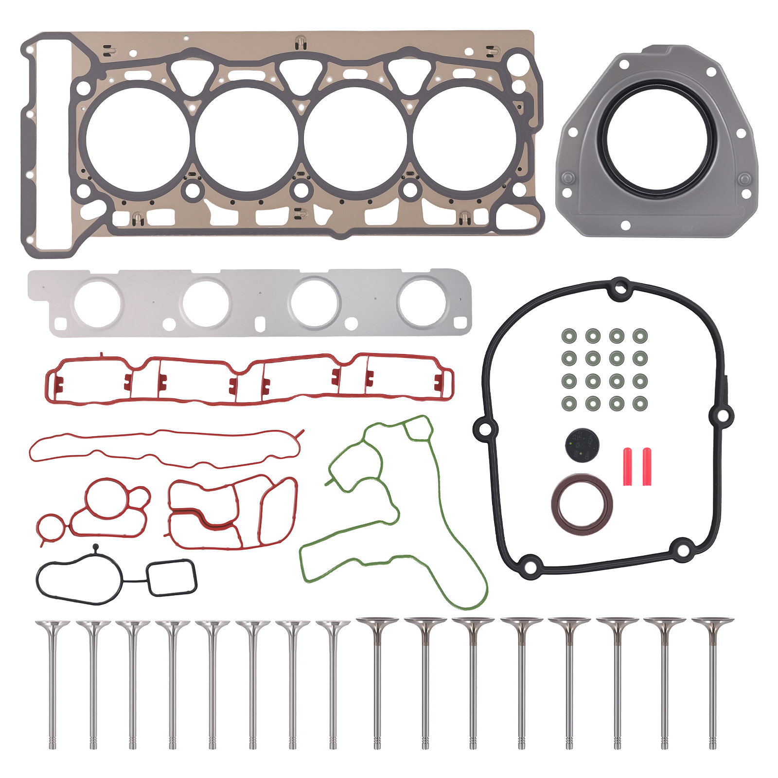 Head Gasket Bolts Set for Audi VW Jetta Skoda Seat 1.8 2.0 TSI TFSI 06J103383D