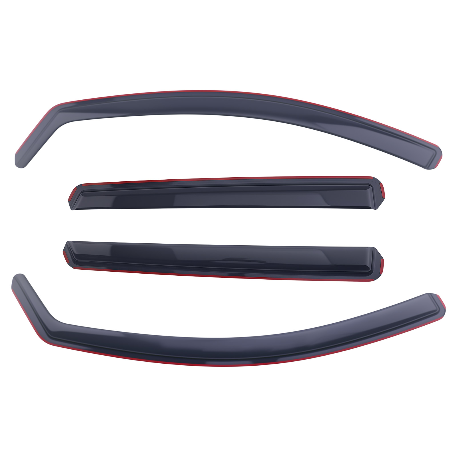Front Rear Rain Guards for Nissan Qashqai MK2 2014-2021 Wind Deflectors 4pc