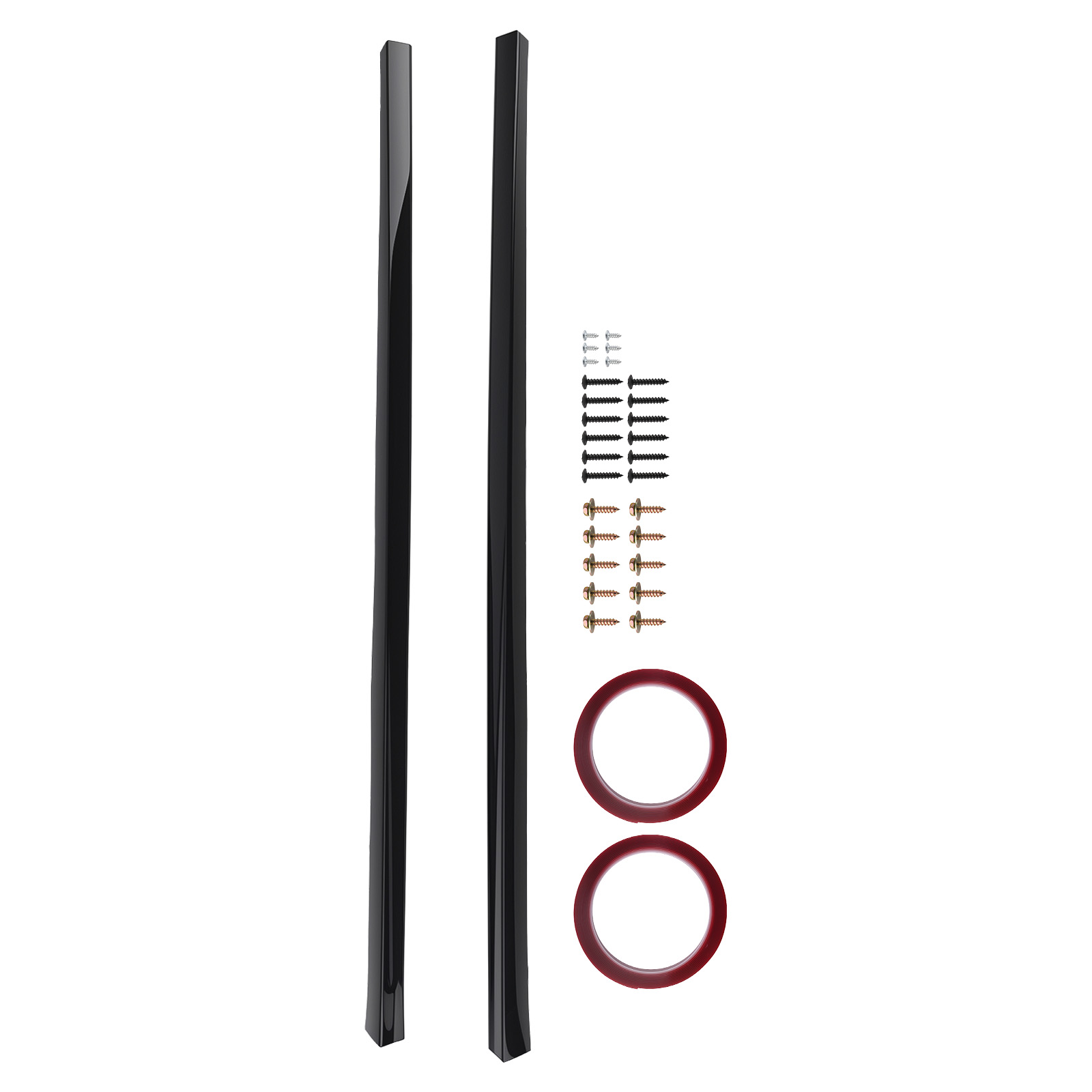 Black ABS Side Skirt Panel Kit for VW Golf MK7 MK7.5 13-20 Body Extension R Line