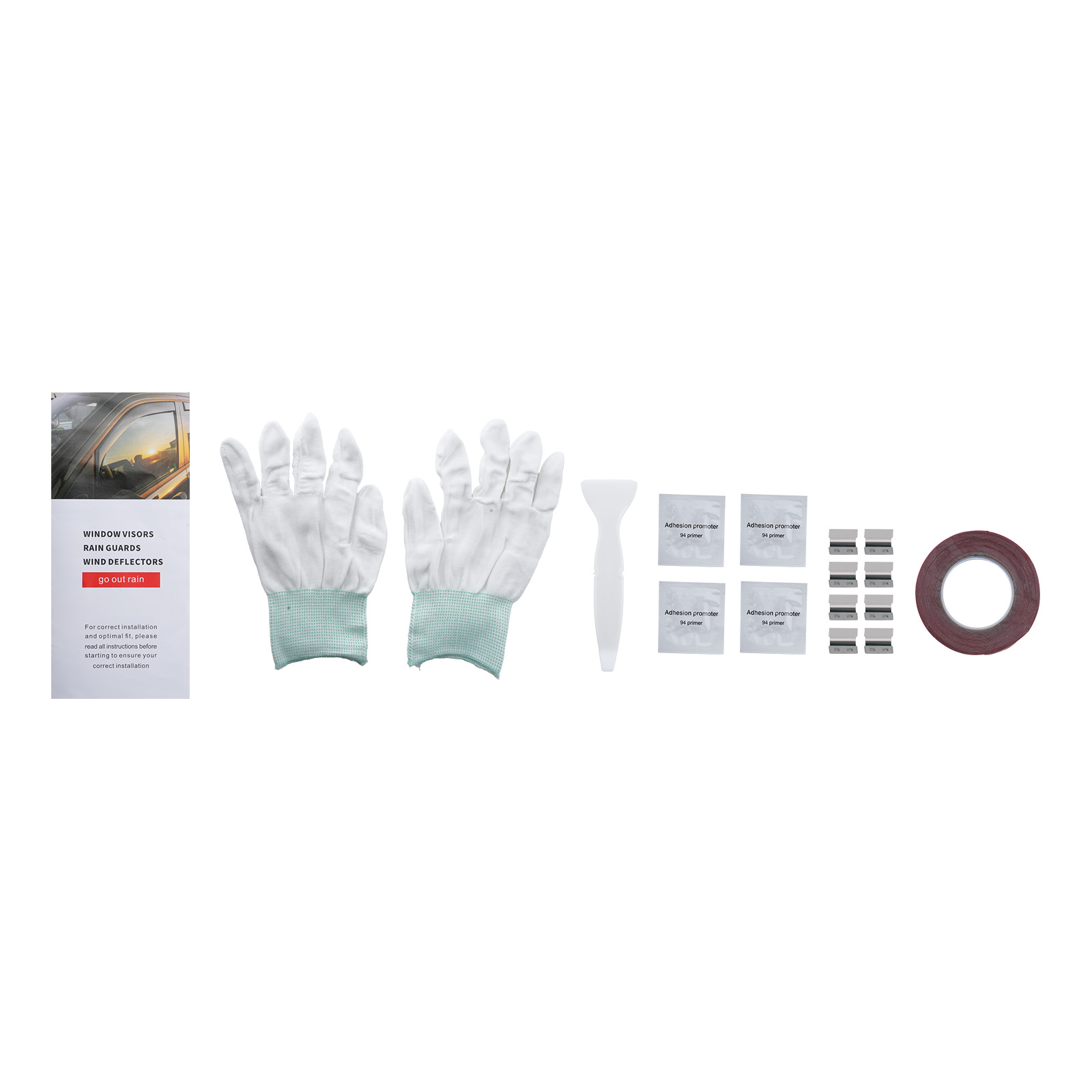 Acrylic Window Visors for Nissan Qashqai 2007-2013 Tinted 4pcs