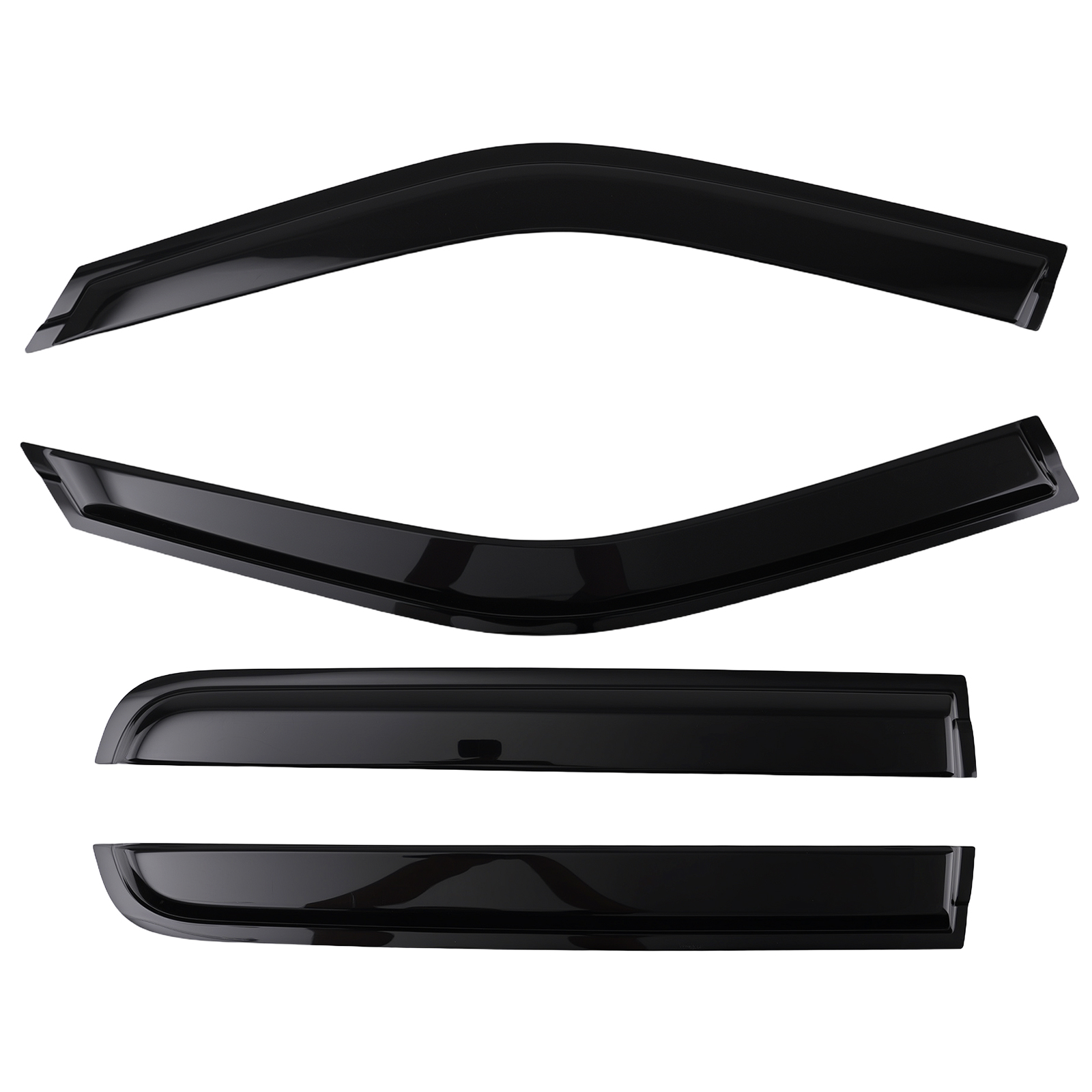 Rain Guard Kit for Land Rover Freelander 2 2007-2015 Wind Deflectors Black Set