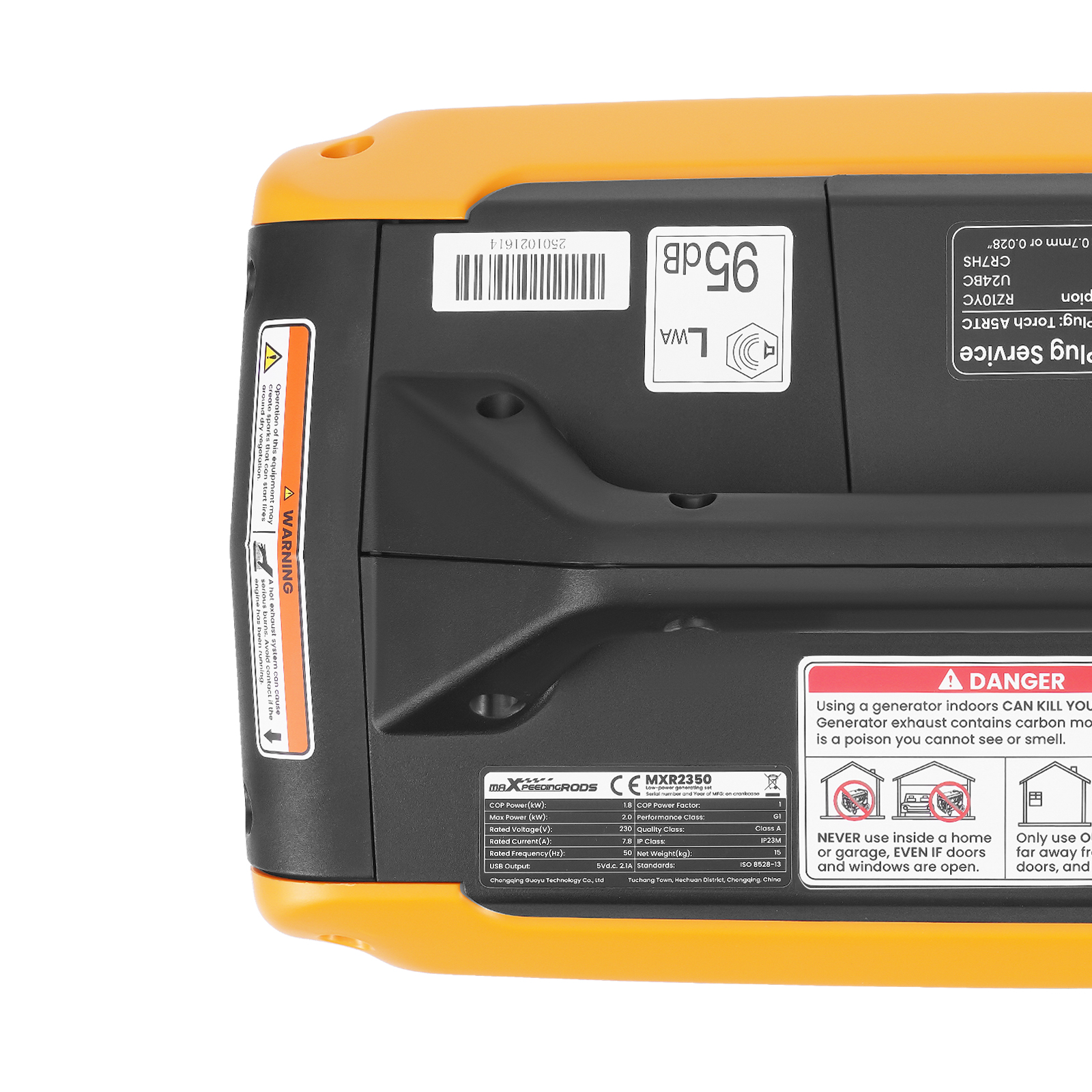 2000W Generator Petrol Inverter Portable Suitcase Silent 15KG Camping RV SUV