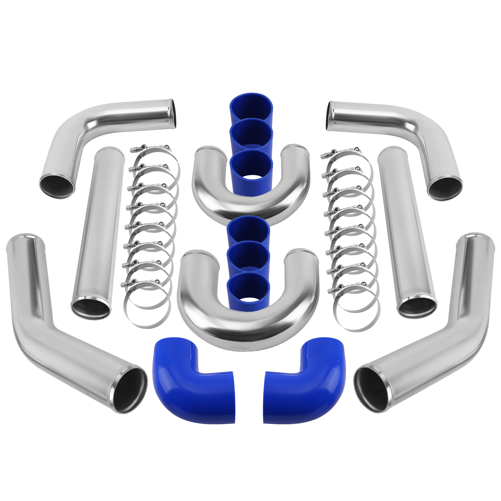 Noire Intercooler 600x300x76mm Turbo Intercooler Universel & 3