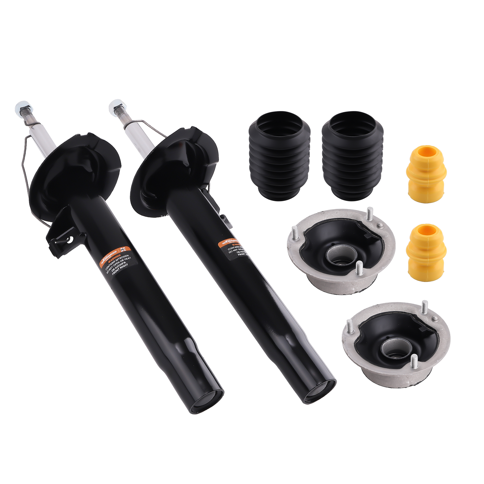 2x AMORTISSEURS + KIT DE PROTECTION AVANT for BMW 3 E46 1997-2007 1998 1999
