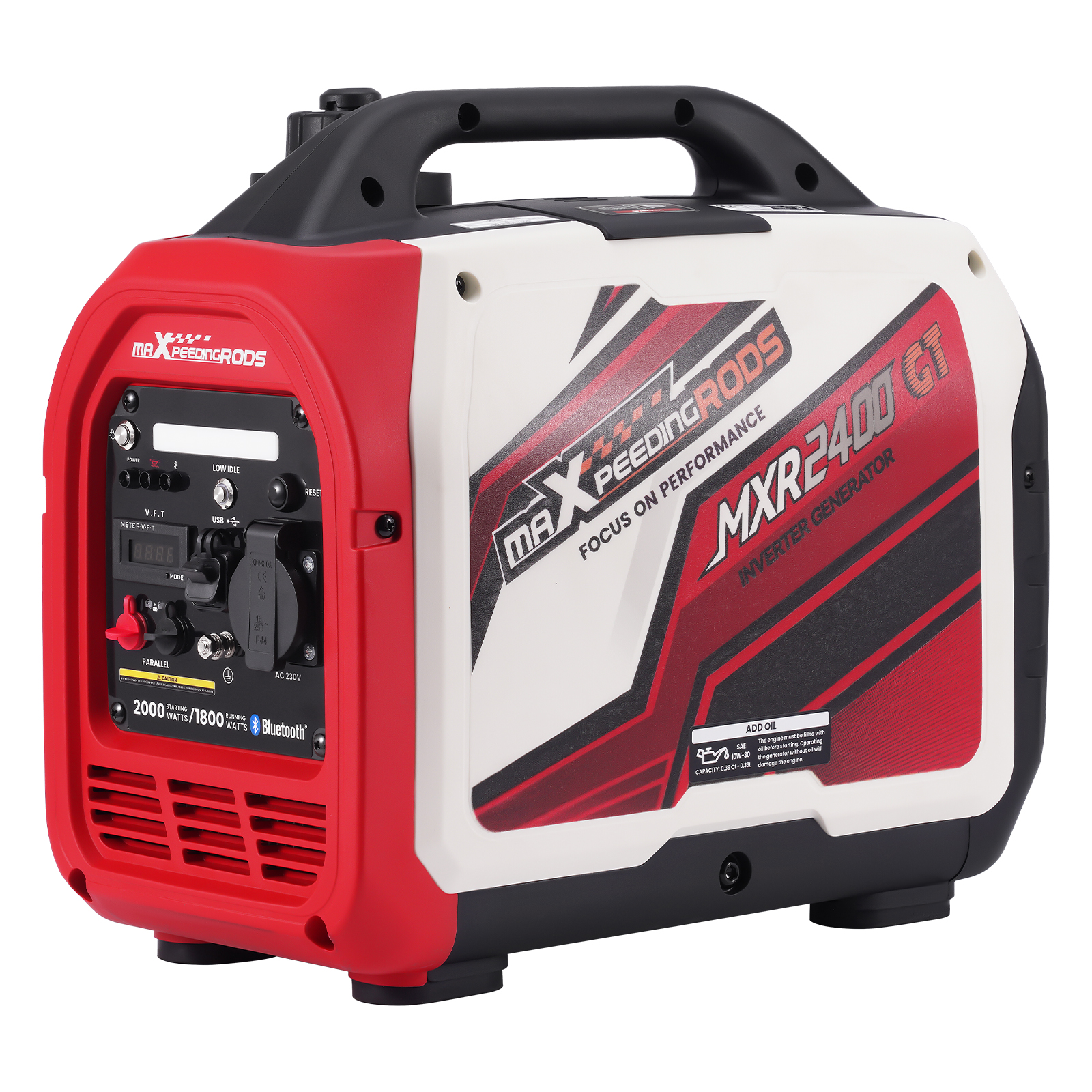 2000W Groupe électrogène Inverter Essence portable générateur silencieux camping