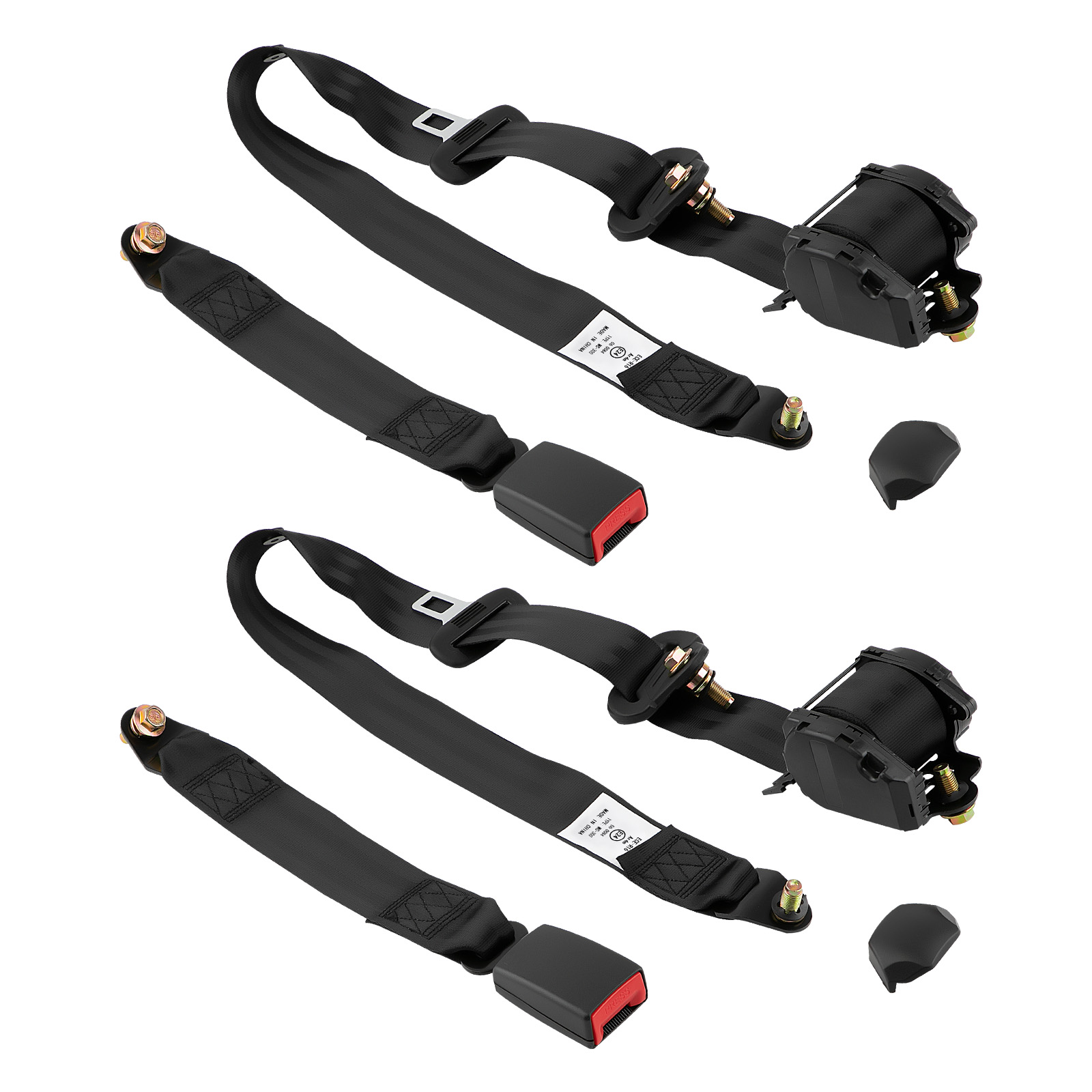 Kit of 2 ceinture de sécurité 3 point rétractable Safety Belt for Camion Bus