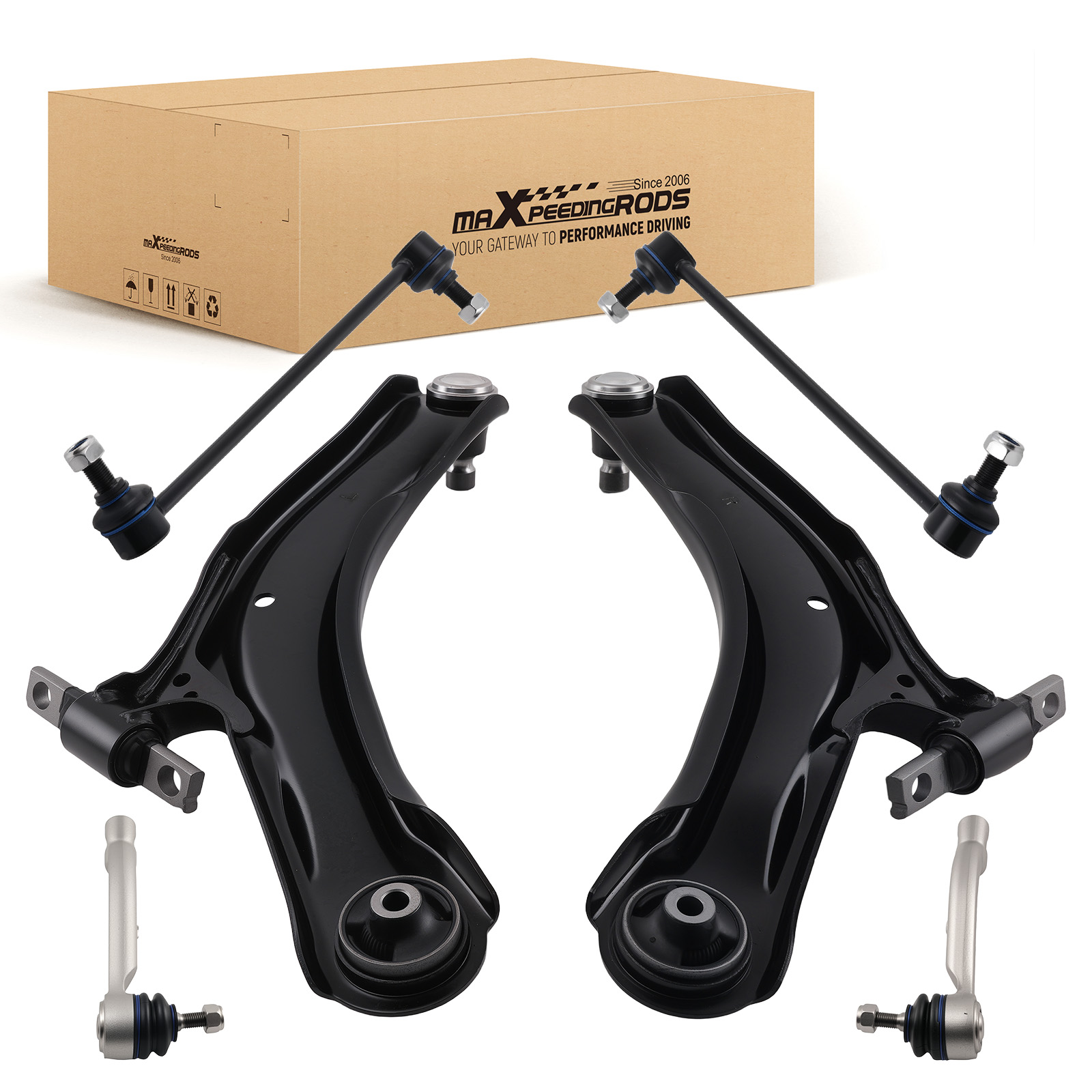 FRONT LOWER WISHBONES CONTROL ARMS LEFT & RIGHT FOR NISSAN QASHQAI J10 2007-2014