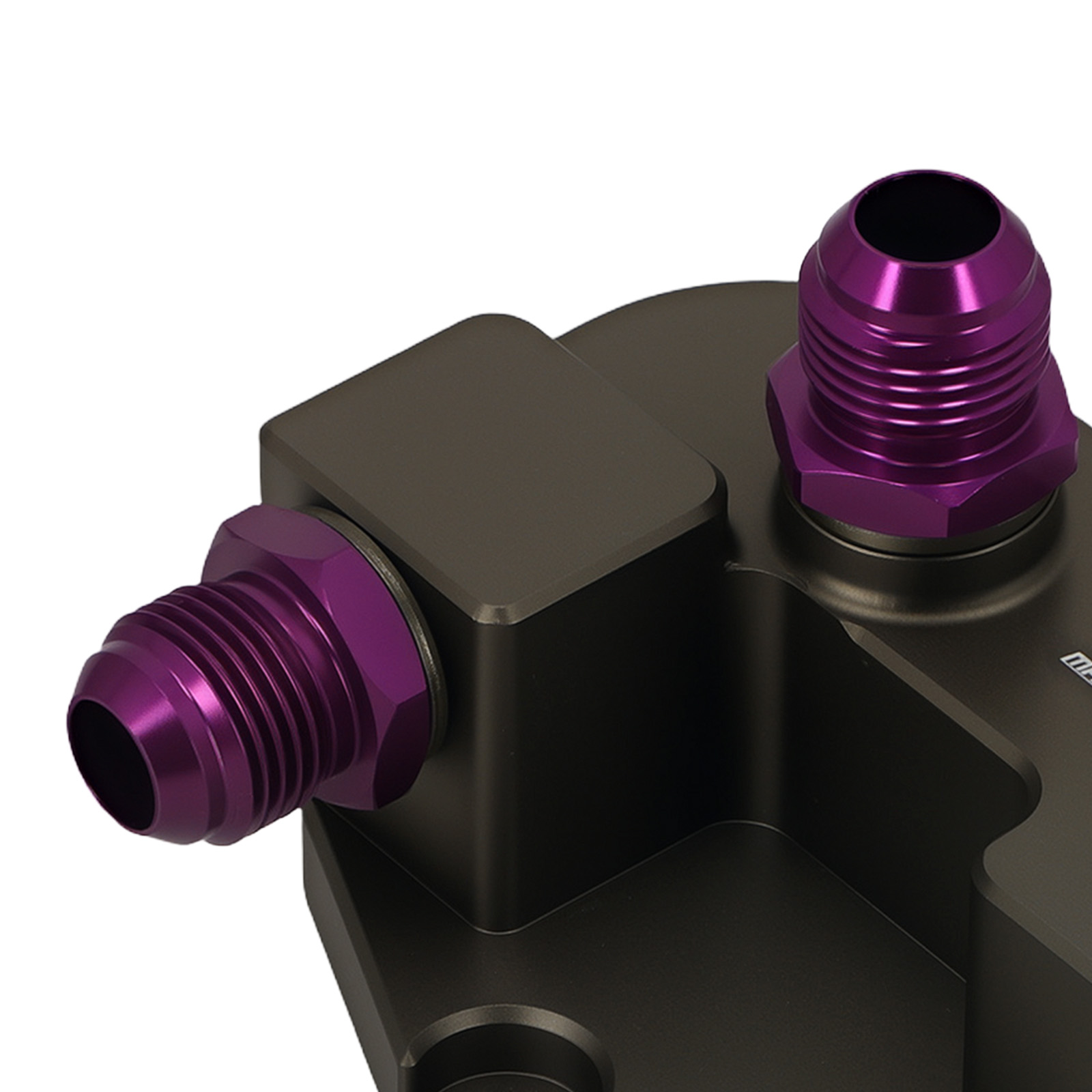 AN10 Oil Cooler Sandwich Adapter for BMW N20 N26 N52 N53 Thermostatic Purple