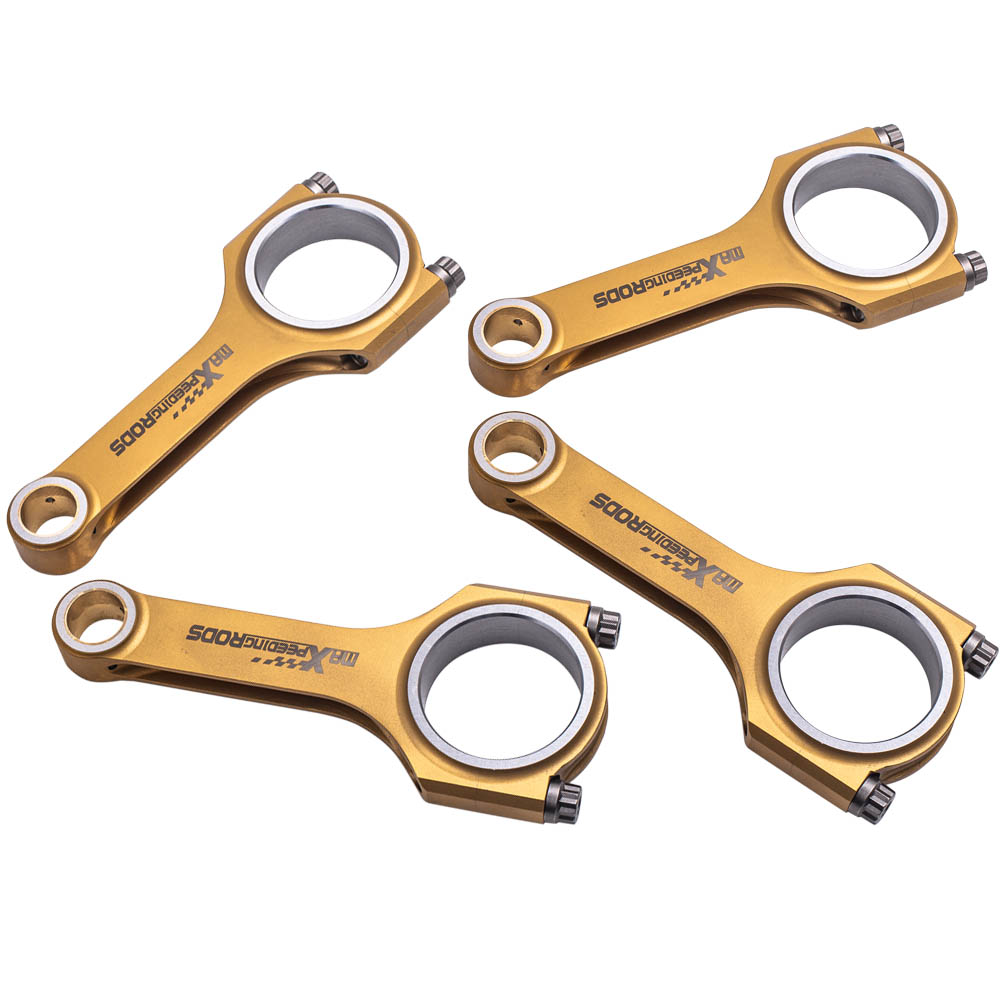 Titanize H-beam 4340 Connecting Rods for Honda Civic Models D16 Si GX HX 137mm