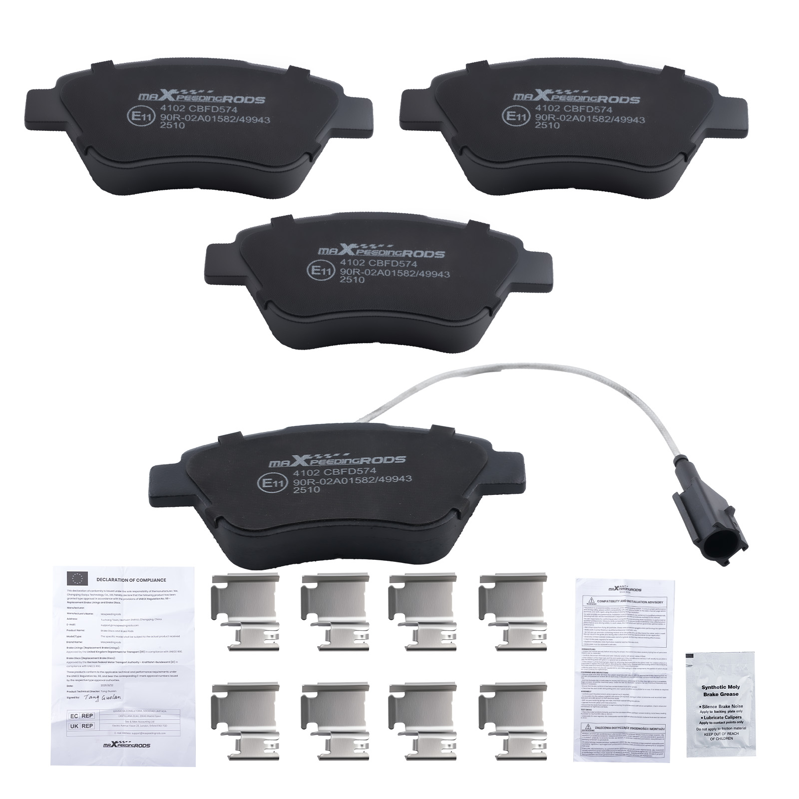 Kit Plaquettes de Frein Avant for Alfa Romeo MiTo 1.4 MultiAir 71770098
