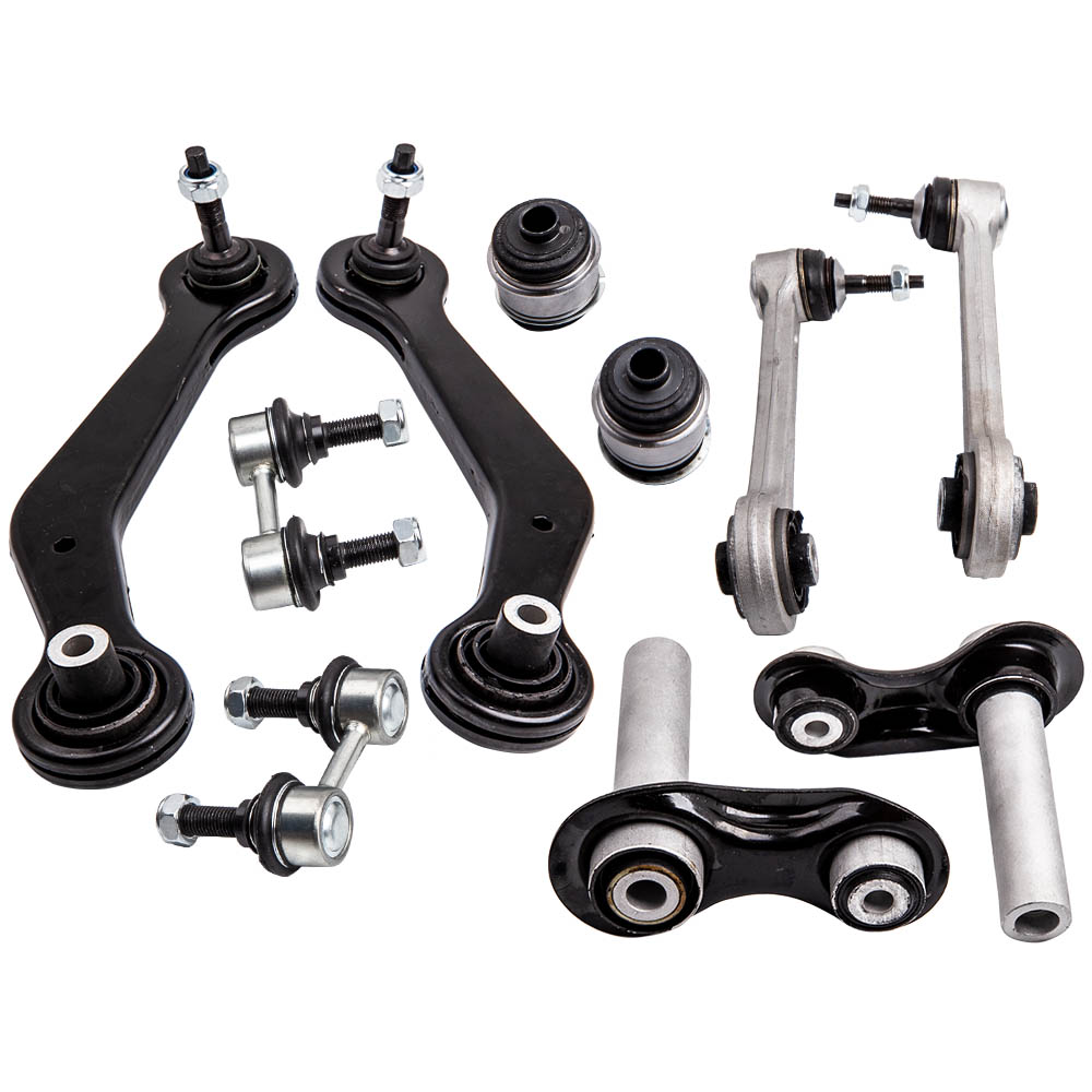 Rear Control Arms Tie Rod Sway Bar Links Ball Joints Kit for BMW X5 E53 2000-06