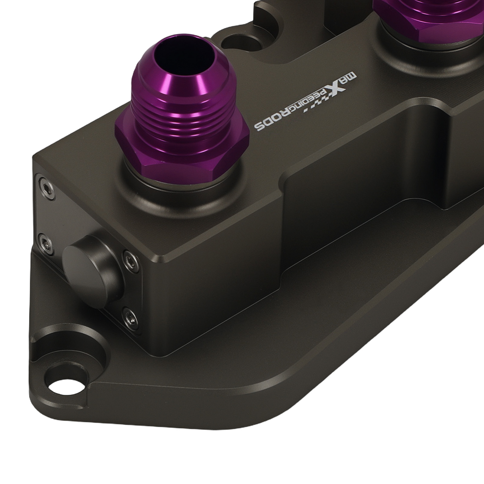AN10 Oil Cooler Sandwich Adapter for BMW N20 N26 N52 N53 Thermostatic Purple