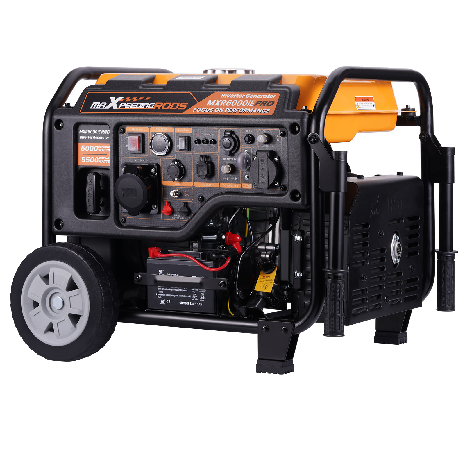 5500W Générateur Inverter 5.5KW 230V Démarrage à essence Groupes électrogènes