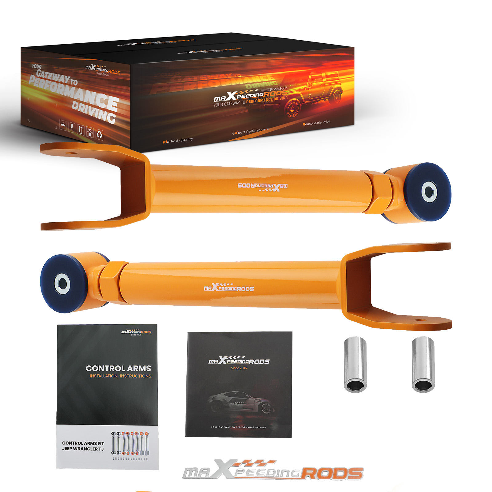 Pair Heavy Duty Adjustable Front Upper Control Arm Kit for Jeep Cherokee XJ 86