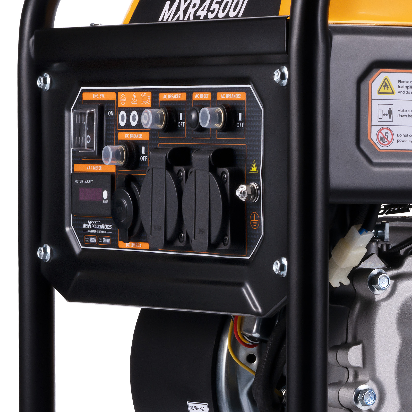 Petrol Inverter Generator Portable 3.5KW Camping RV Phone/PC Charge Low noise