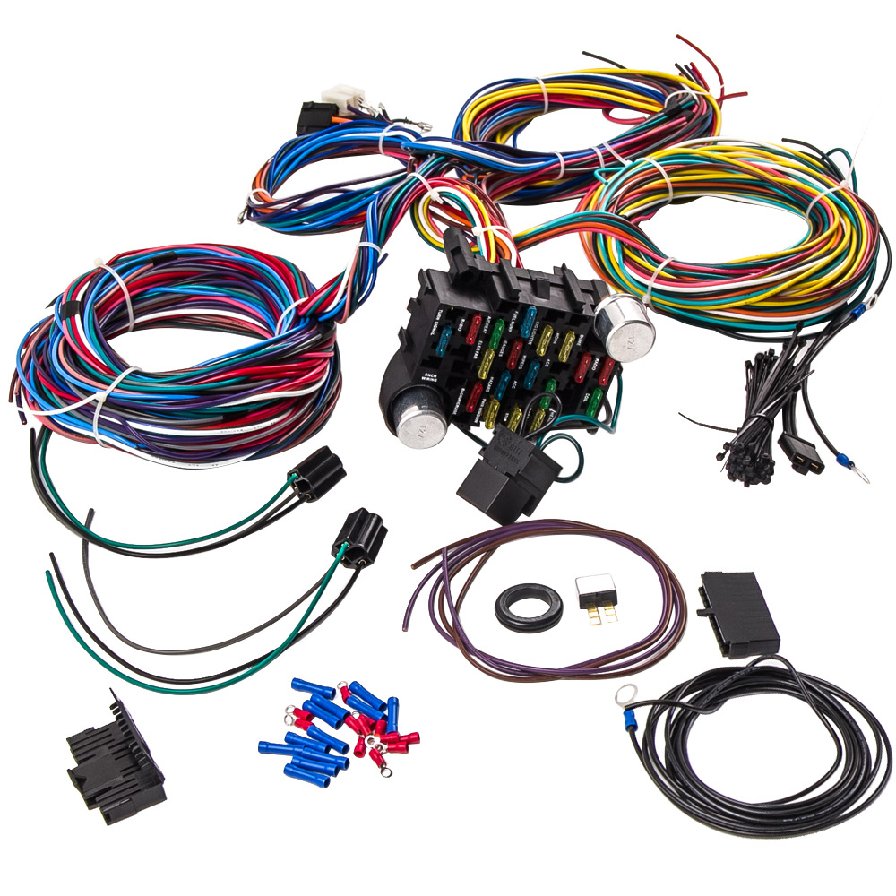Faisceau De Câbles 21 Circuits 17 Fusibles Universal for Chevy Ford